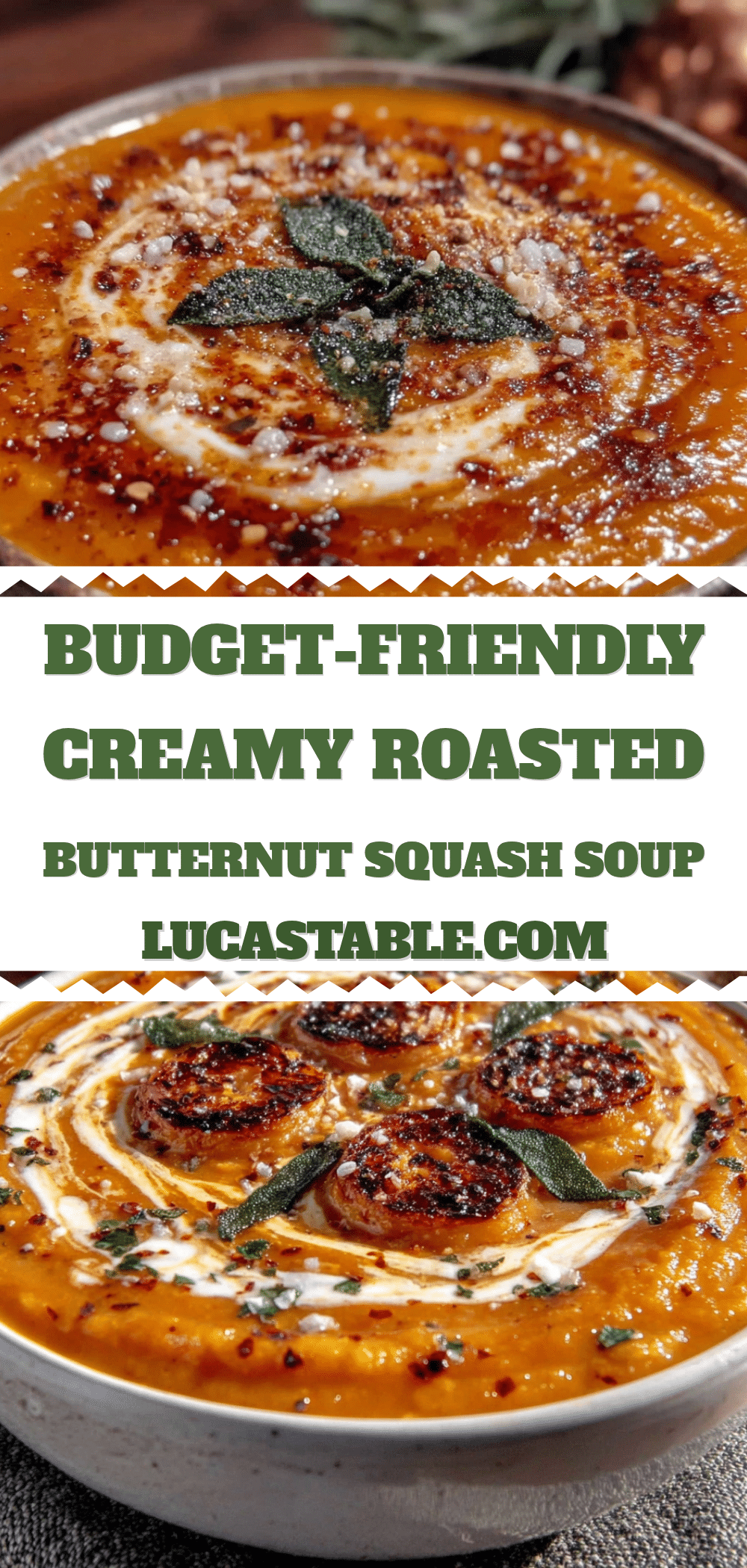 budget-friendly creamy roasted butternut squash soup recipe