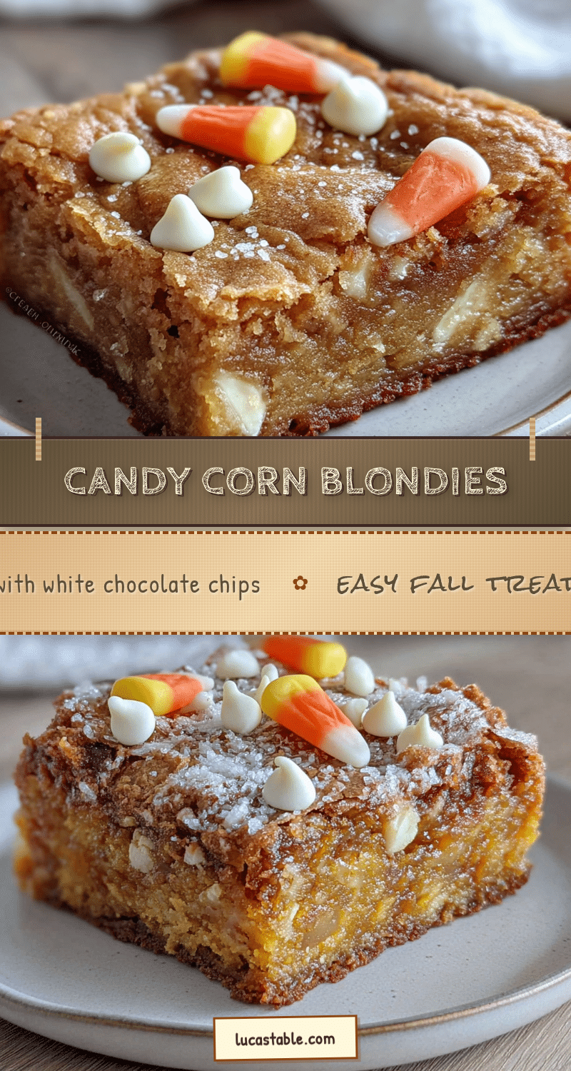candy corn blondies recipe