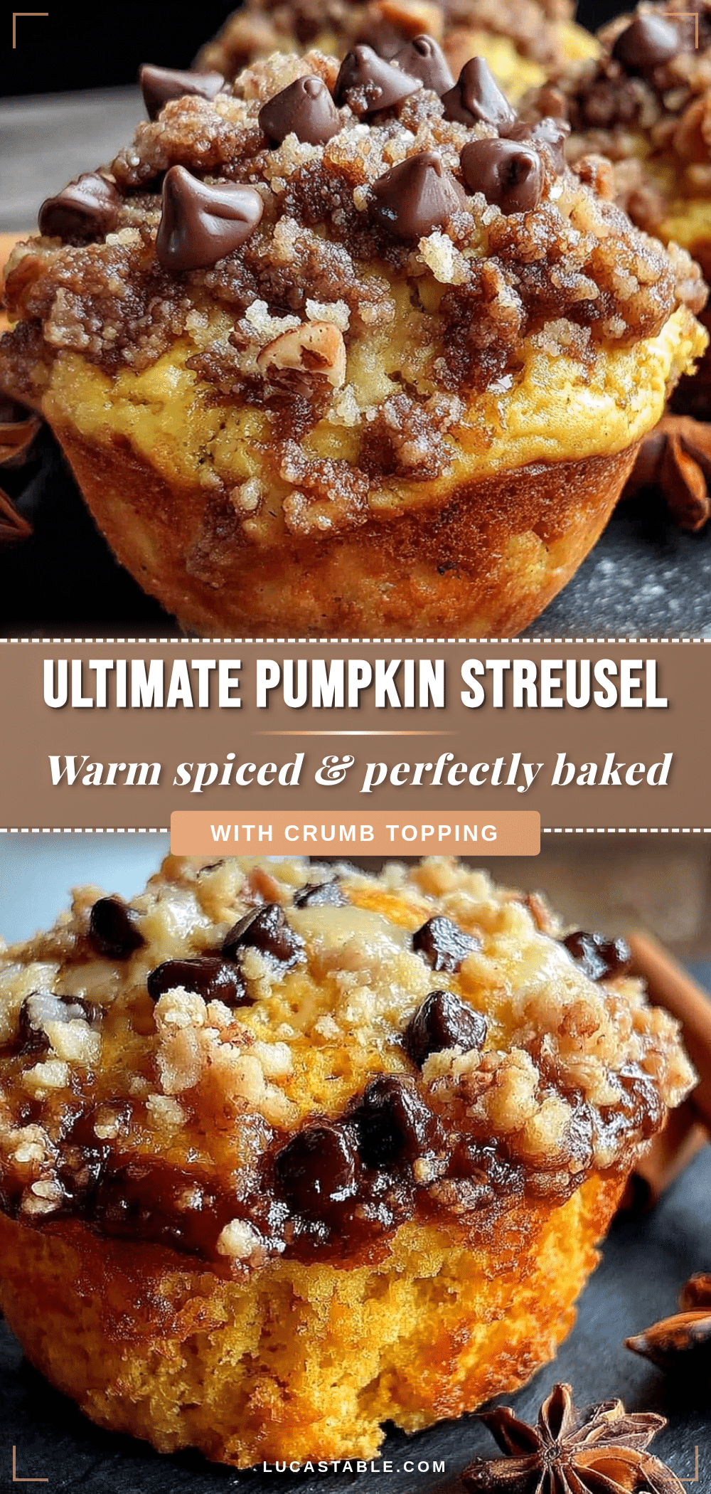 chocolate chip pumpkin muffins recipe