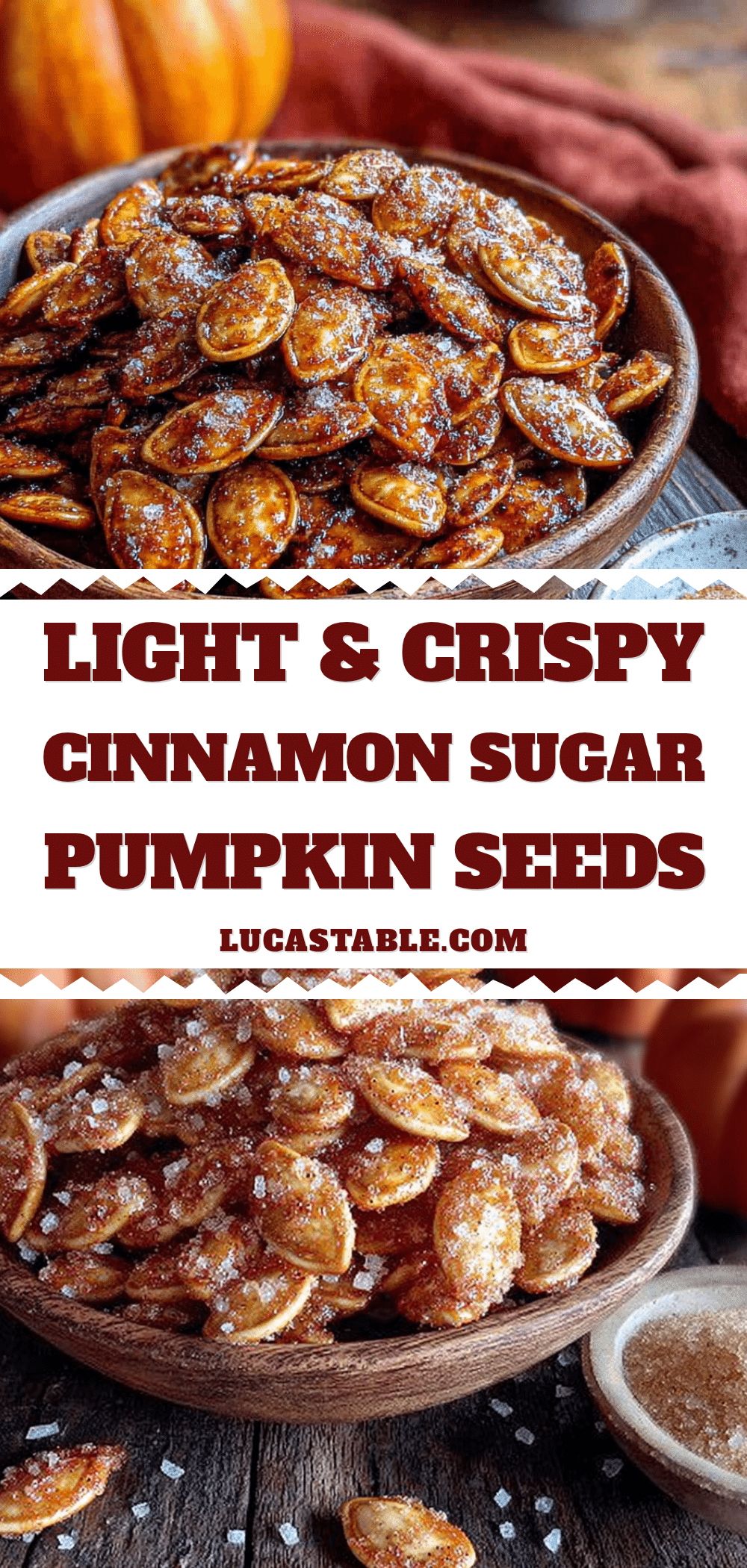 cinnamon sugar pumpkin seeds recipe