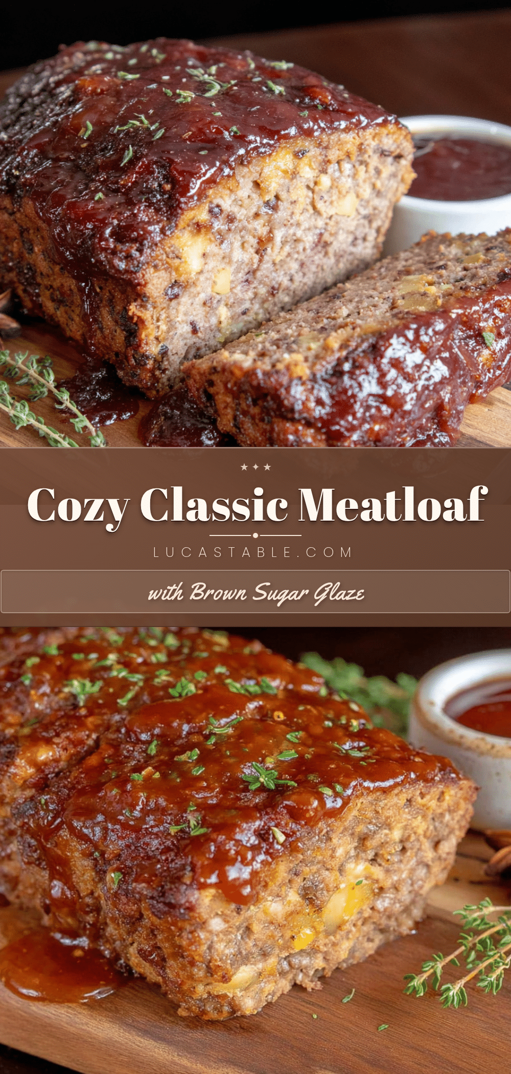 Cozy Classic Meatloaf with Easy Brown Sugar Glaze recipe