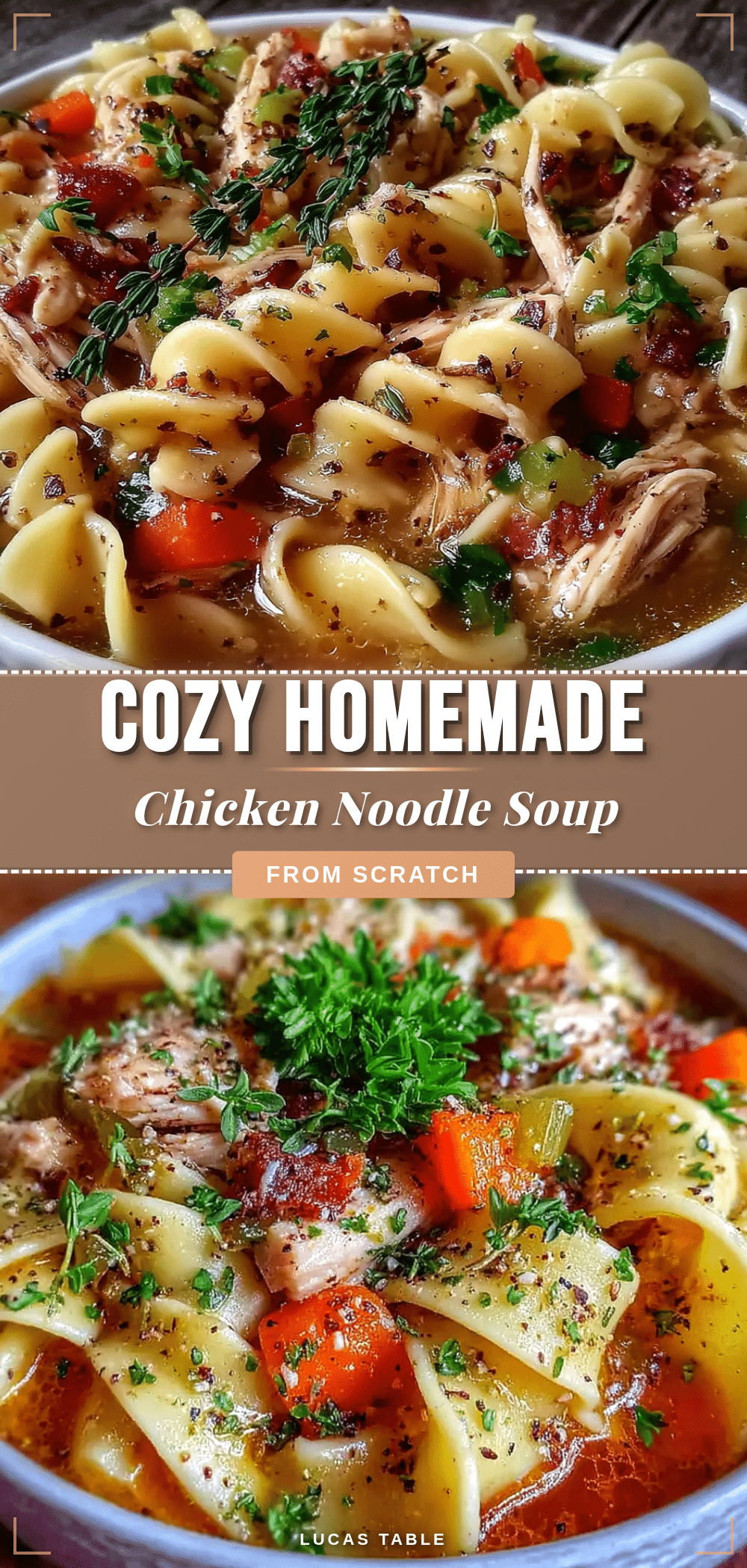 cozy homemade chicken noodle soup recipe