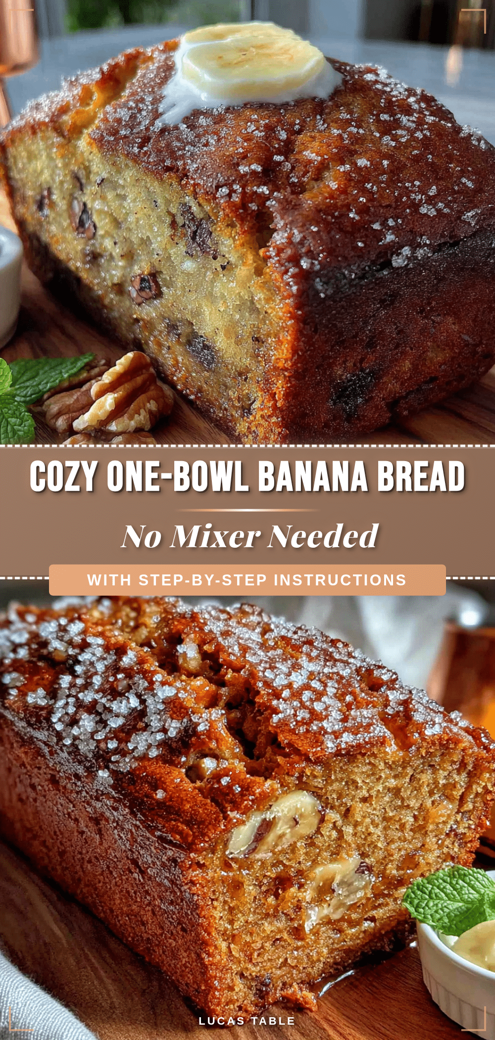 cozy one-bowl banana bread recipe