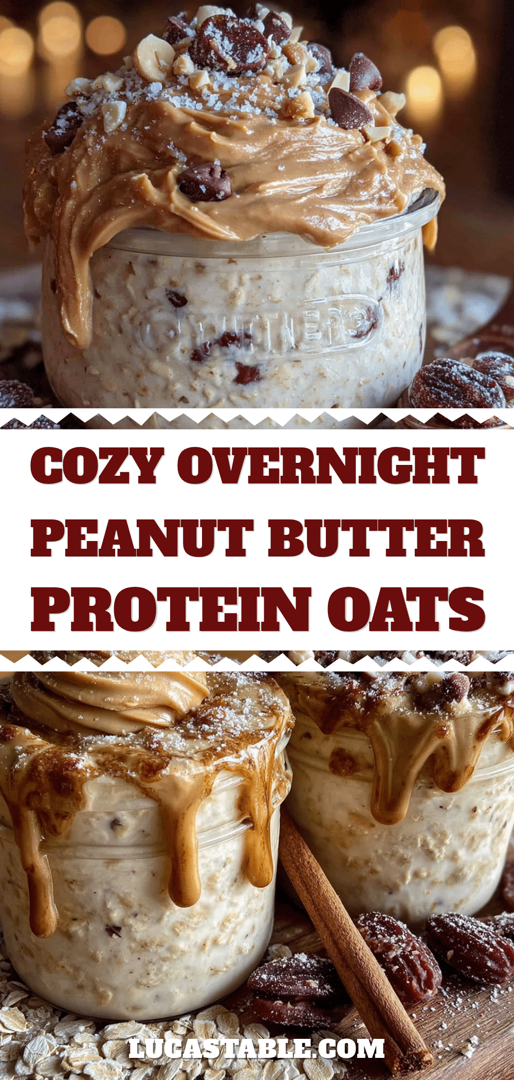 cozy overnight peanut butter protein oats recipe