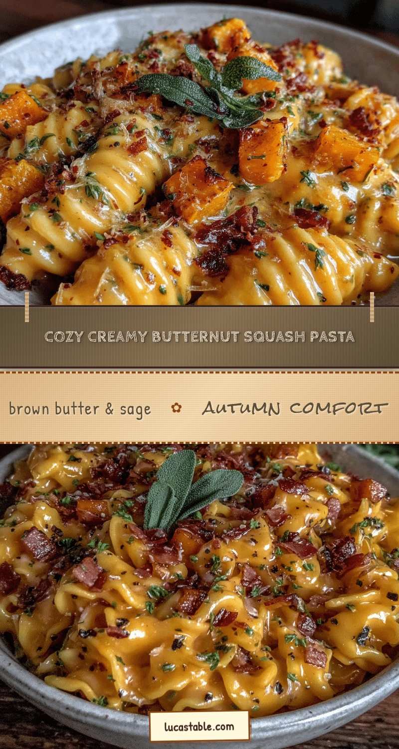 creamy butternut squash pasta with brown butter recipe