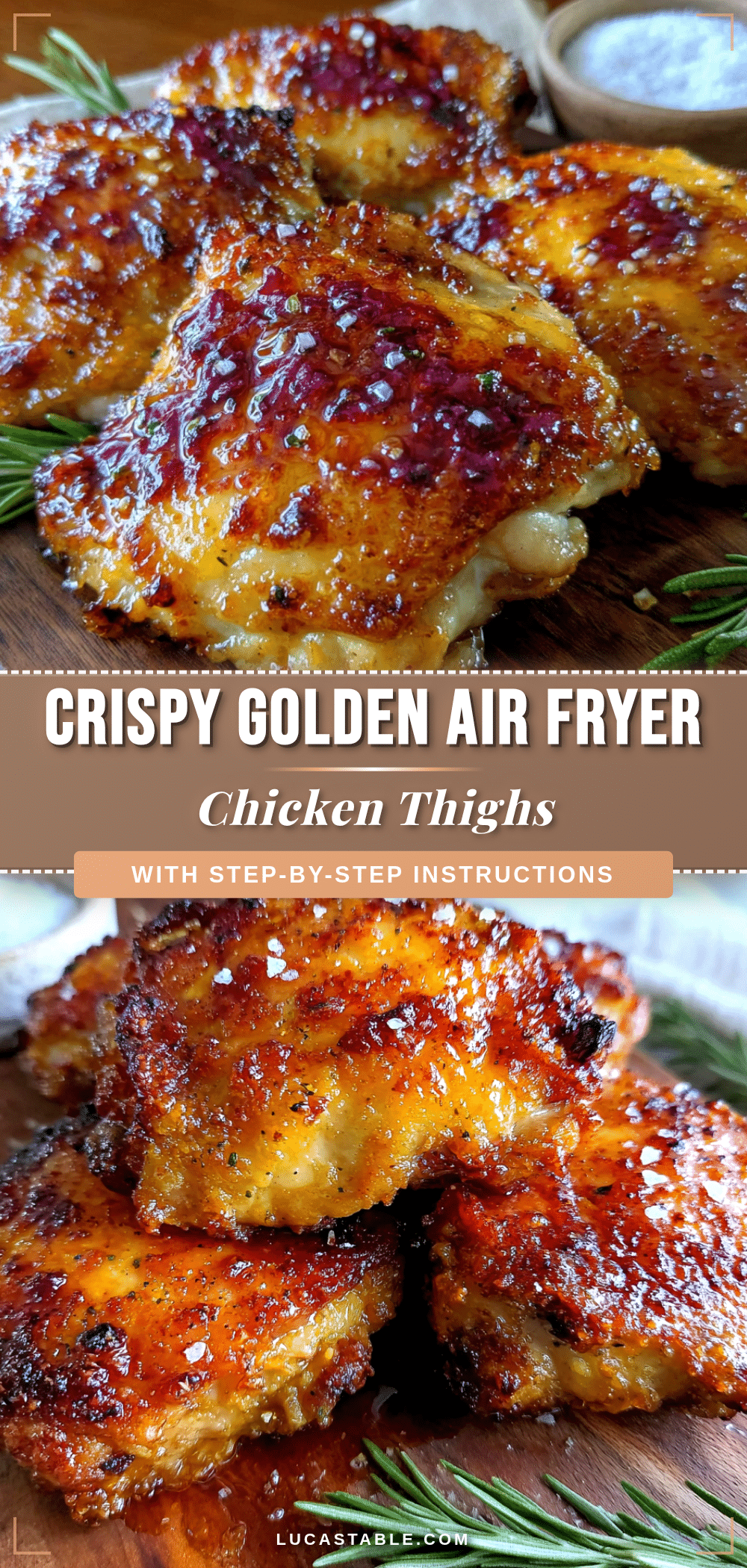 crispy air fryer chicken thighs recipe