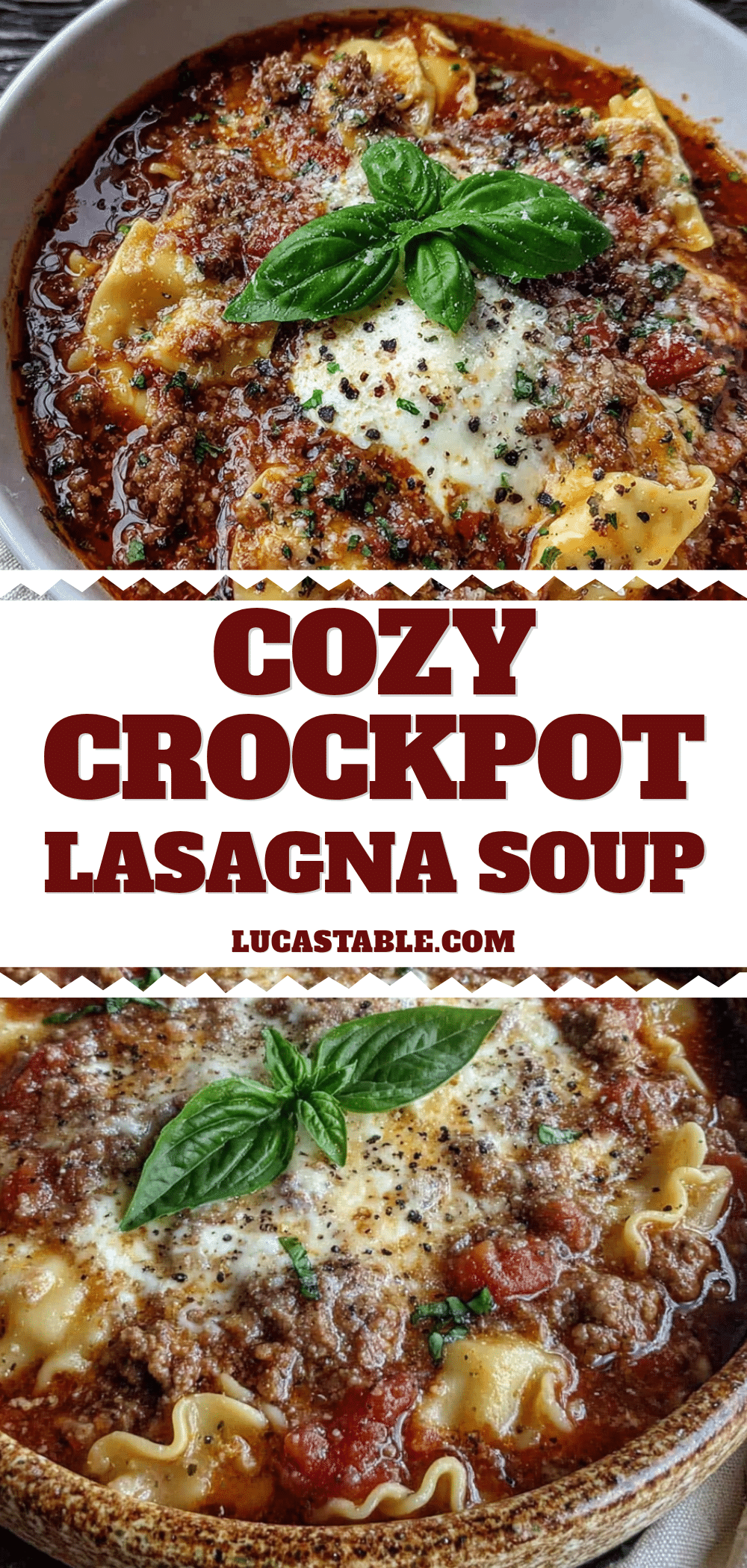 crockpot lasagna soup recipe