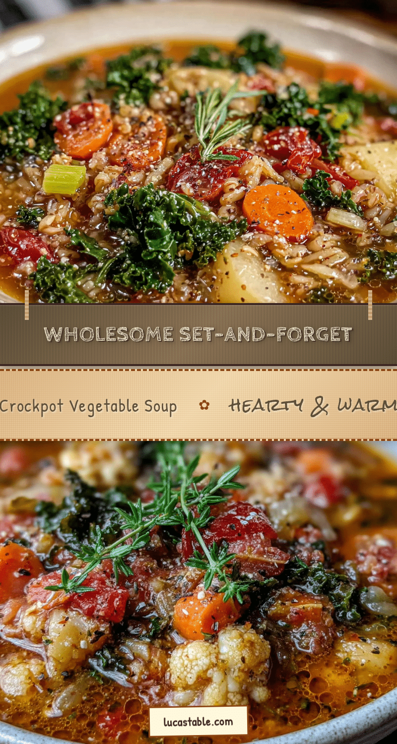 crockpot vegetable soup recipe