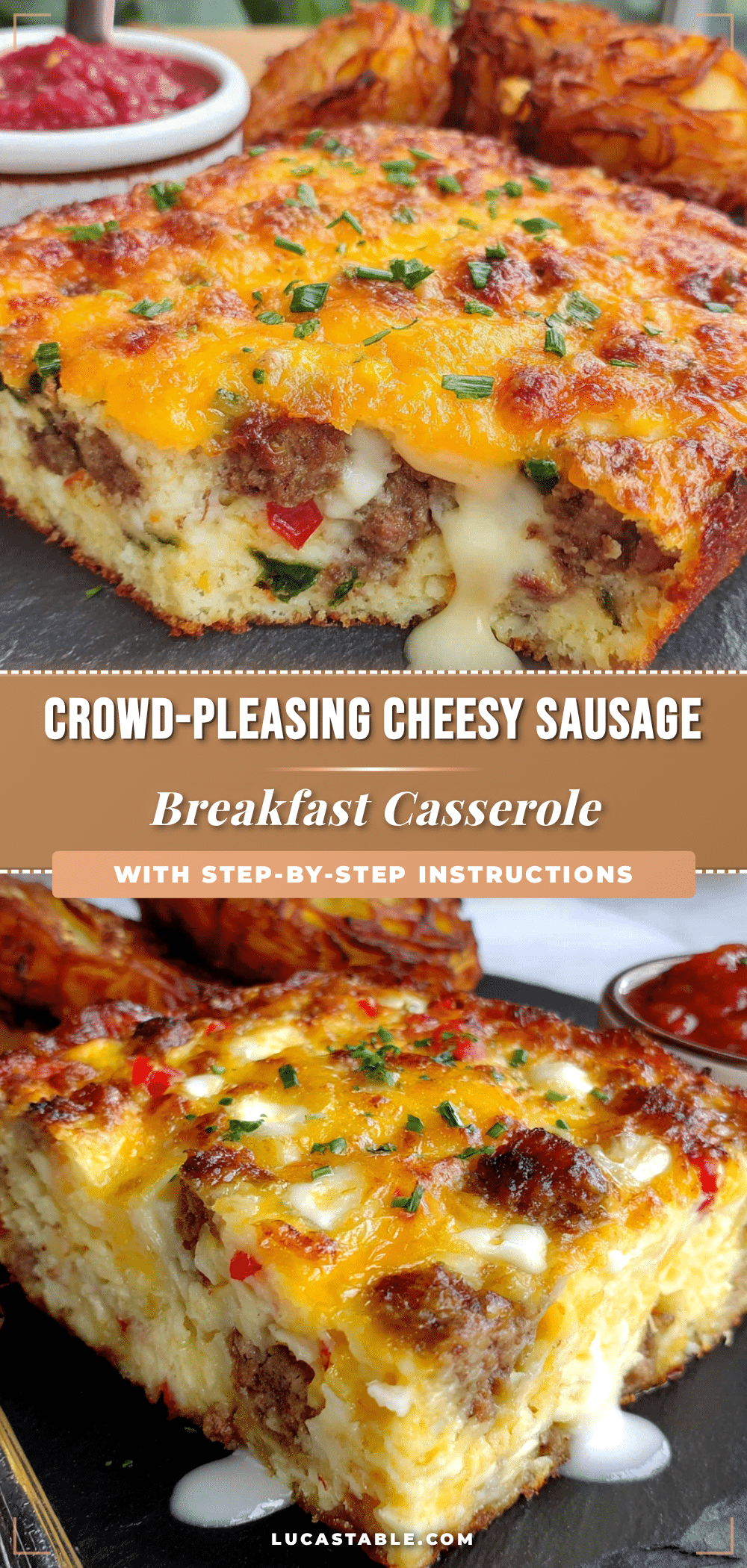 easy cheesy sausage breakfast casserole recipe