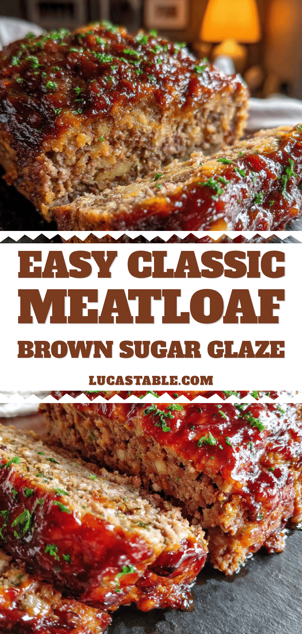 easy classic meatloaf with brown sugar glaze recipe