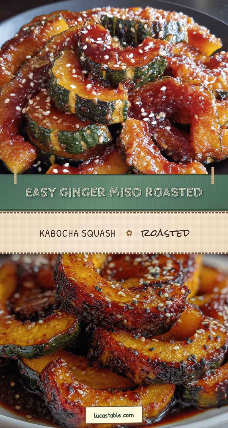 easy ginger miso roasted kabocha squash recipe