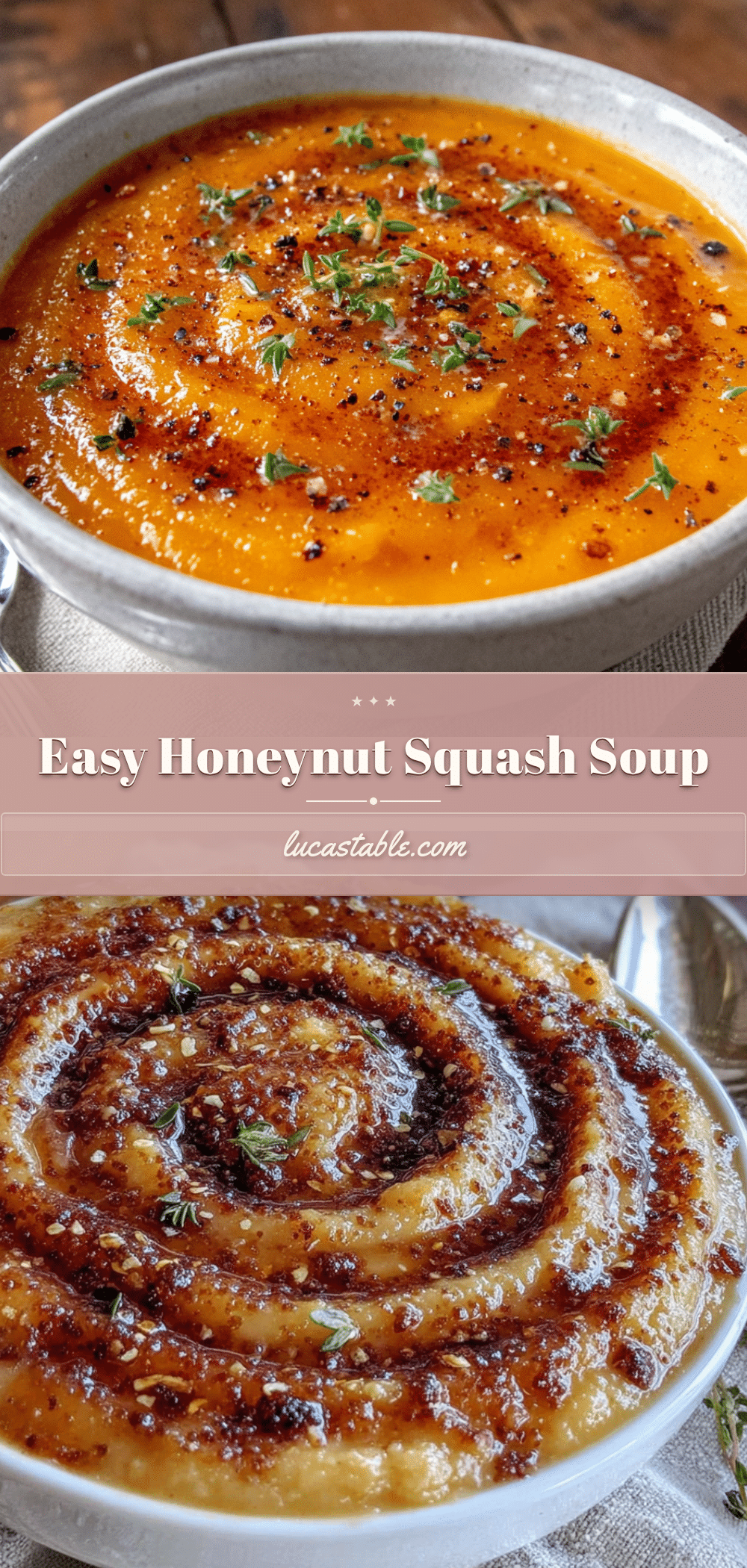 Easy Honeynut Squash Soup with Brown Butter recipe