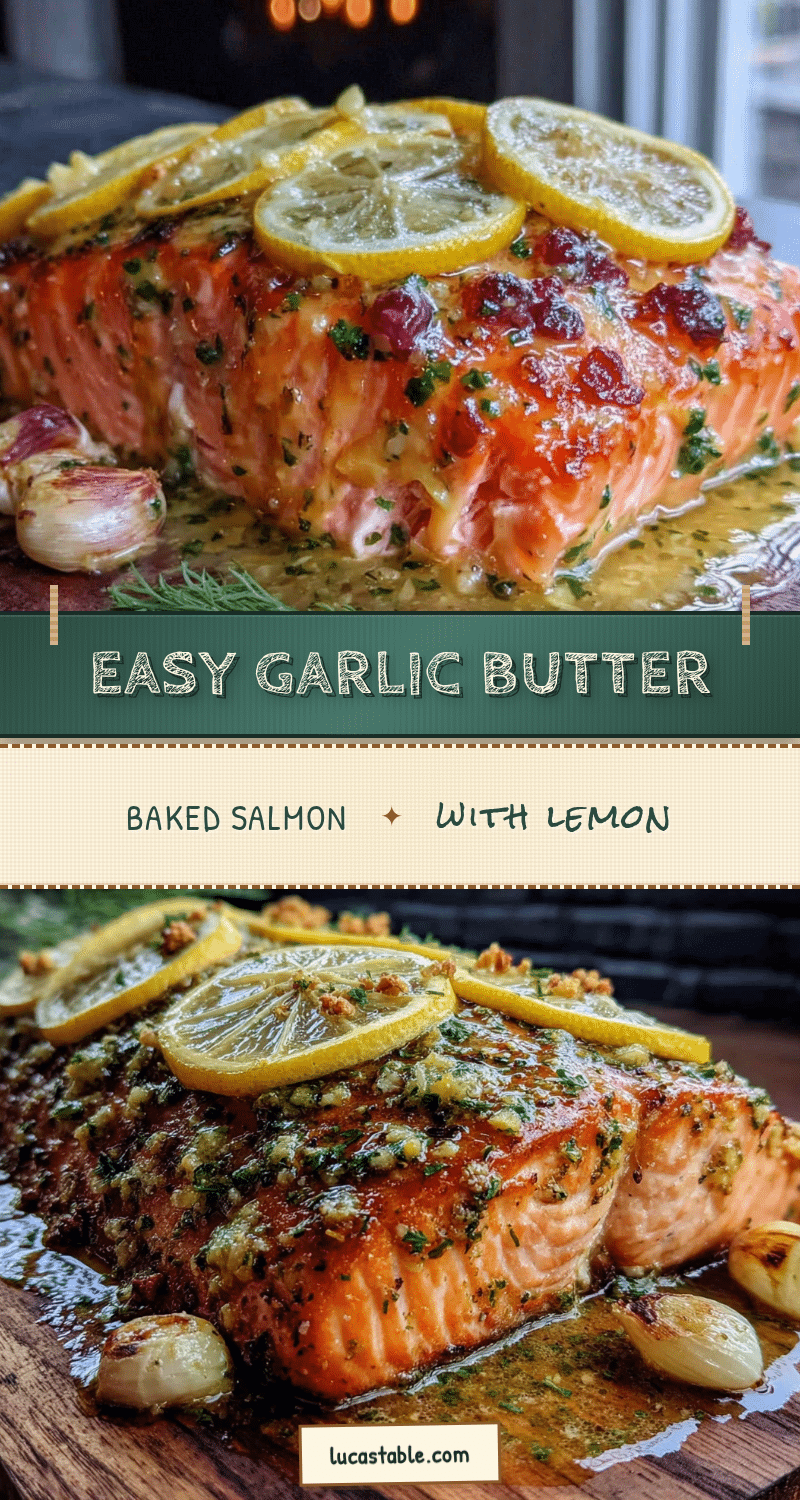 garlic butter baked salmon recipe