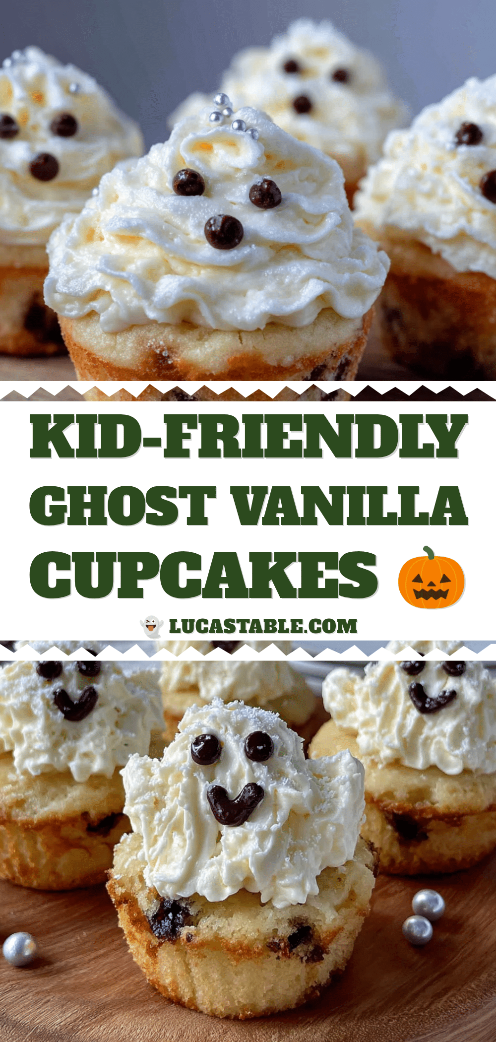 ghost vanilla cupcakes recipe