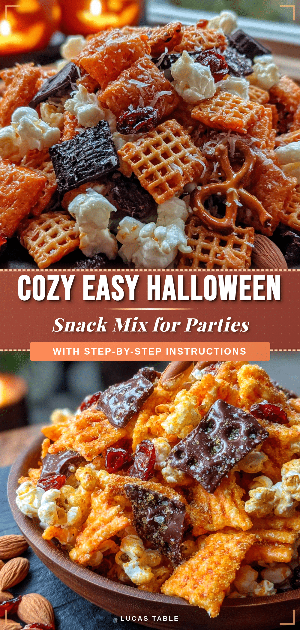 Halloween snack mix recipe