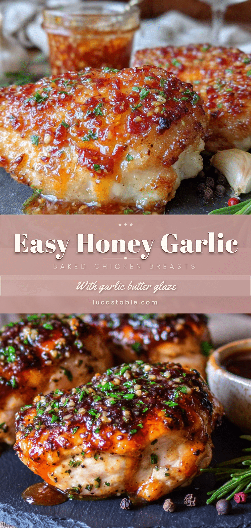 honey garlic baked chicken recipe