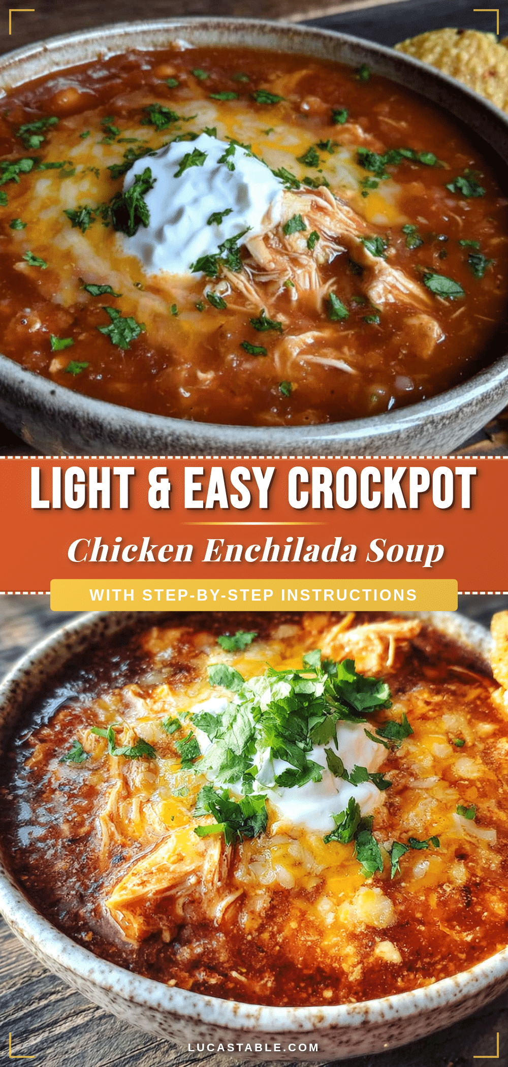 light & easy crockpot chicken enchilada soup recipe