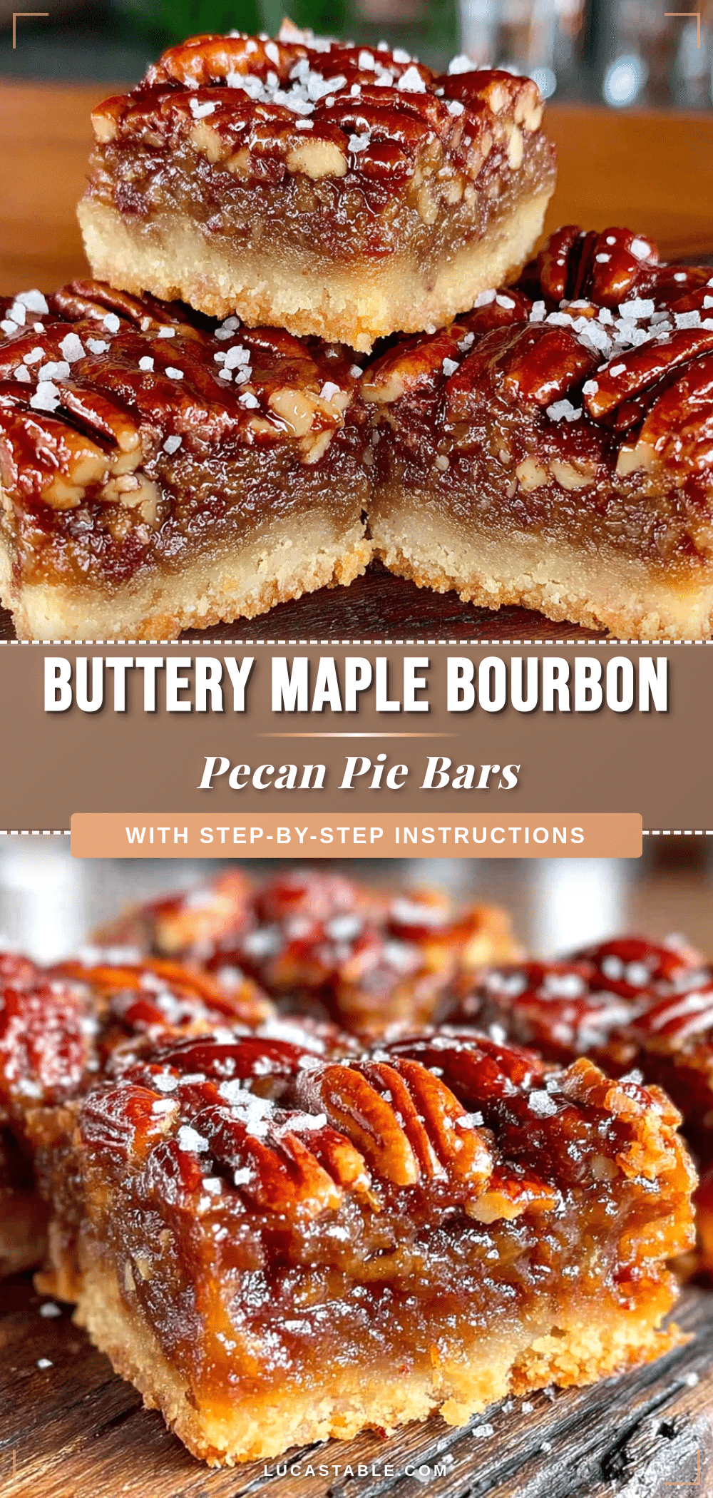maple bourbon pecan pie bars recipe