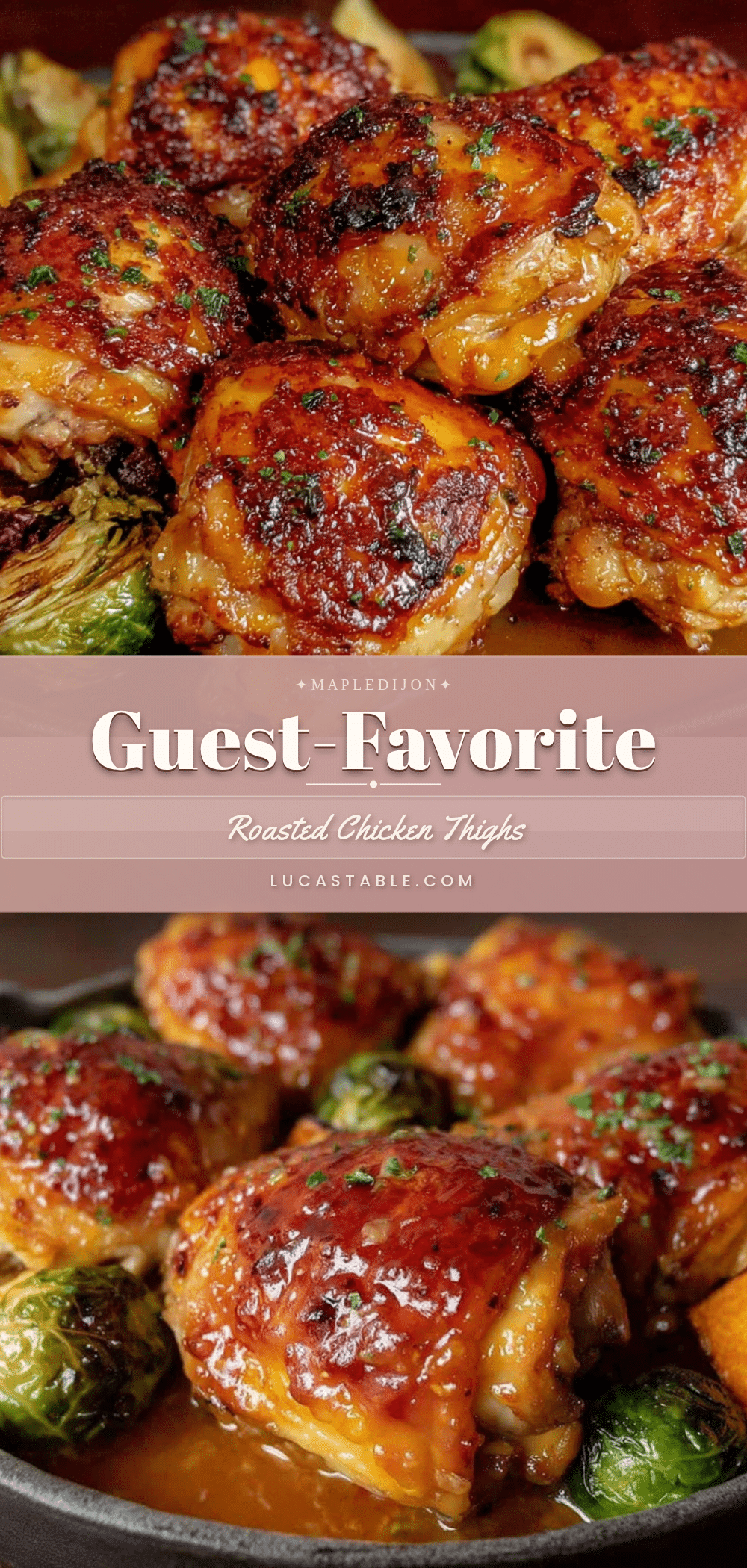 maple dijon roasted chicken thighs recipe
