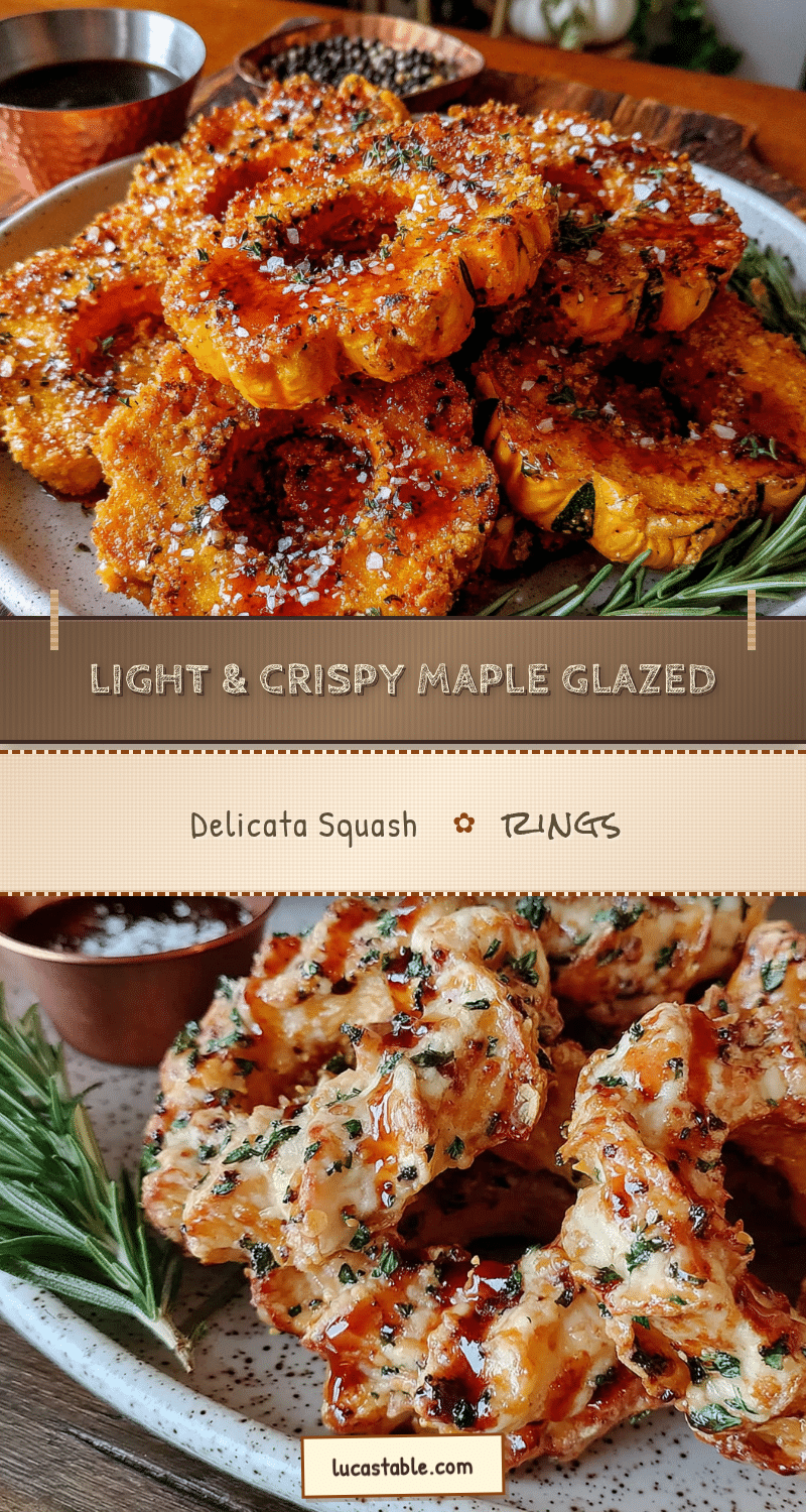 maple glazed delicata squash rings recipe
