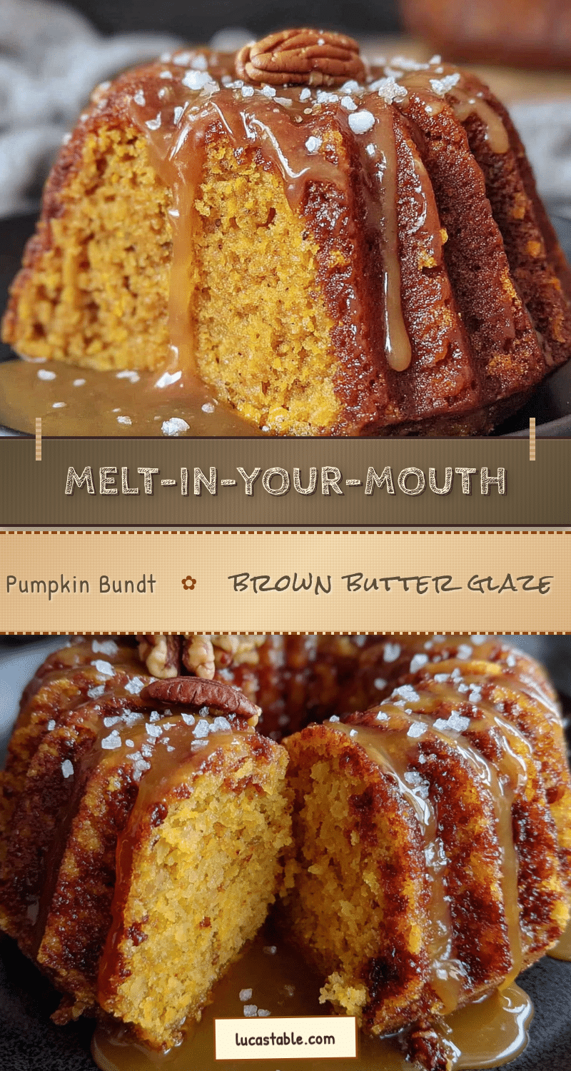 pumpkin bundt cake with brown butter glaze recipe