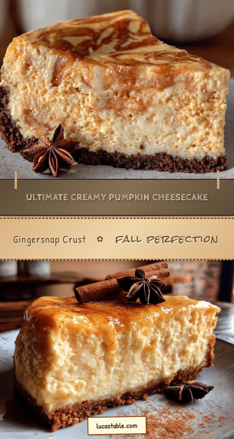 pumpkin cheesecake with gingersnap crust recipe