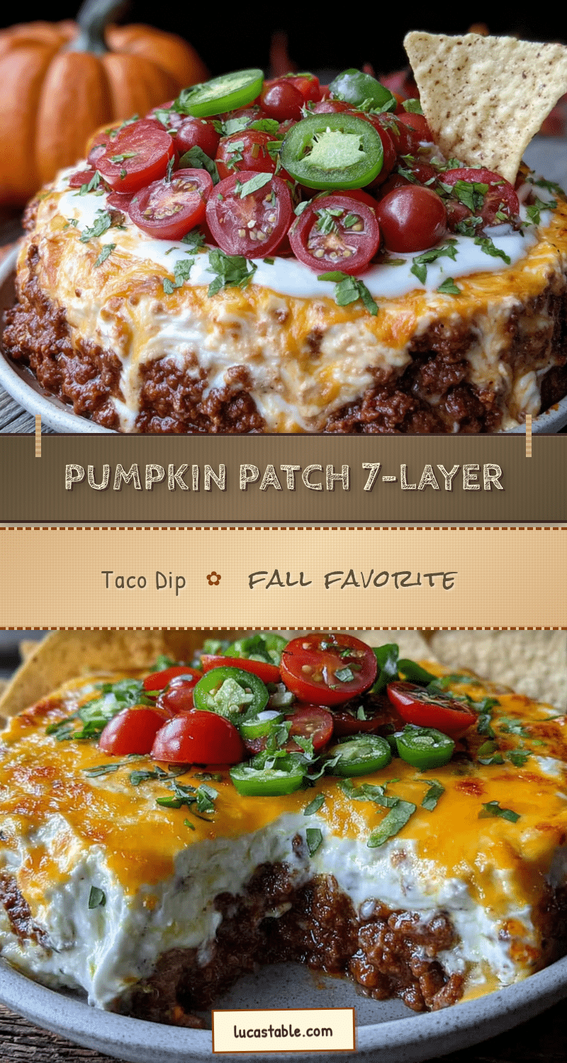 pumpkin patch 7-layer taco dip recipe