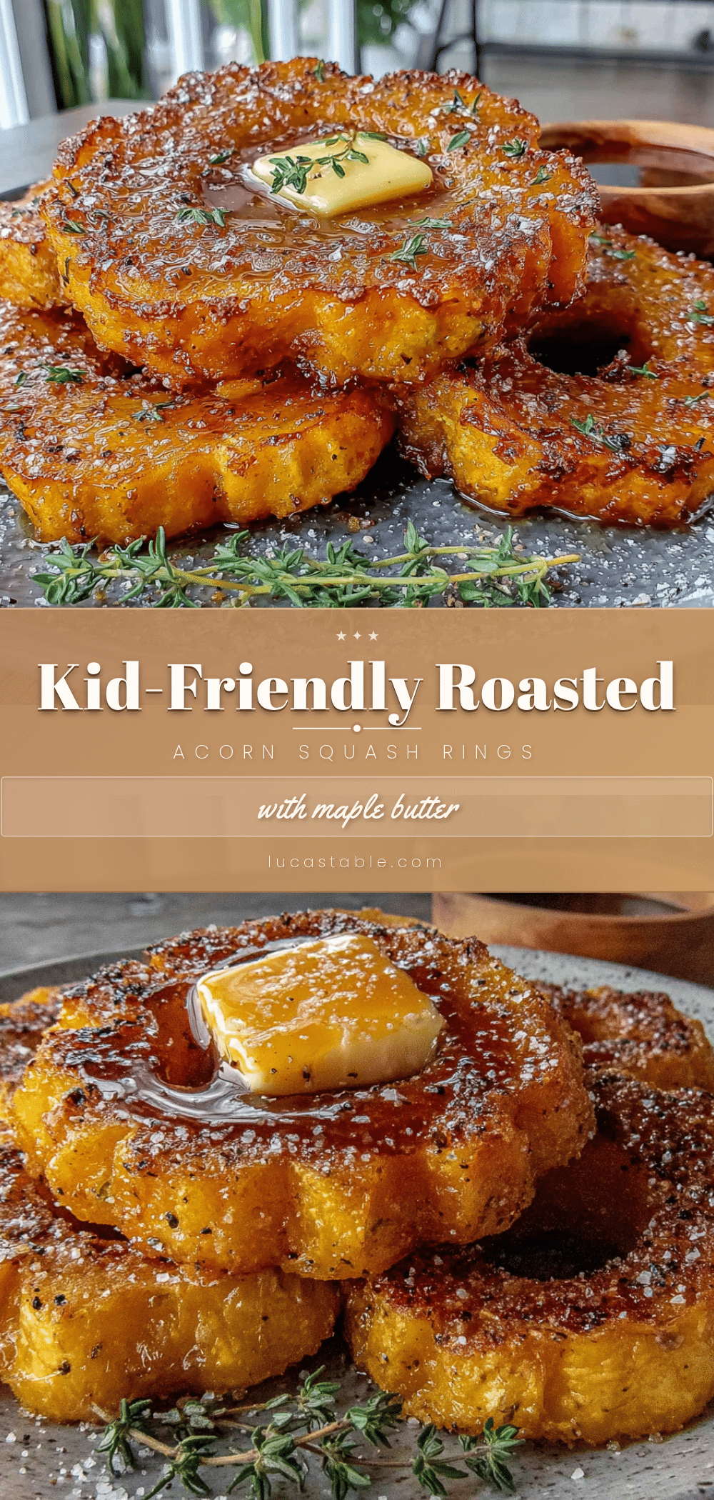 roasted acorn squash rings recipe