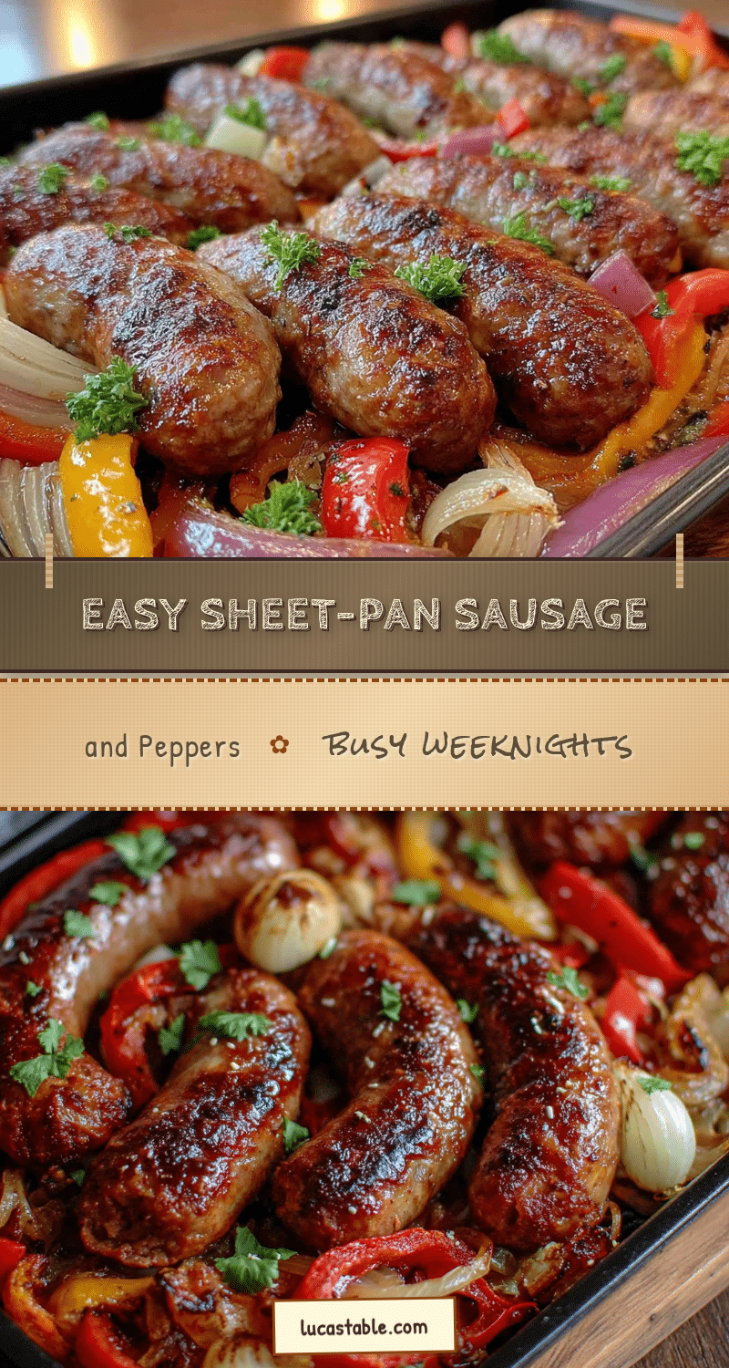 sheet-pan sausage and peppers recipe