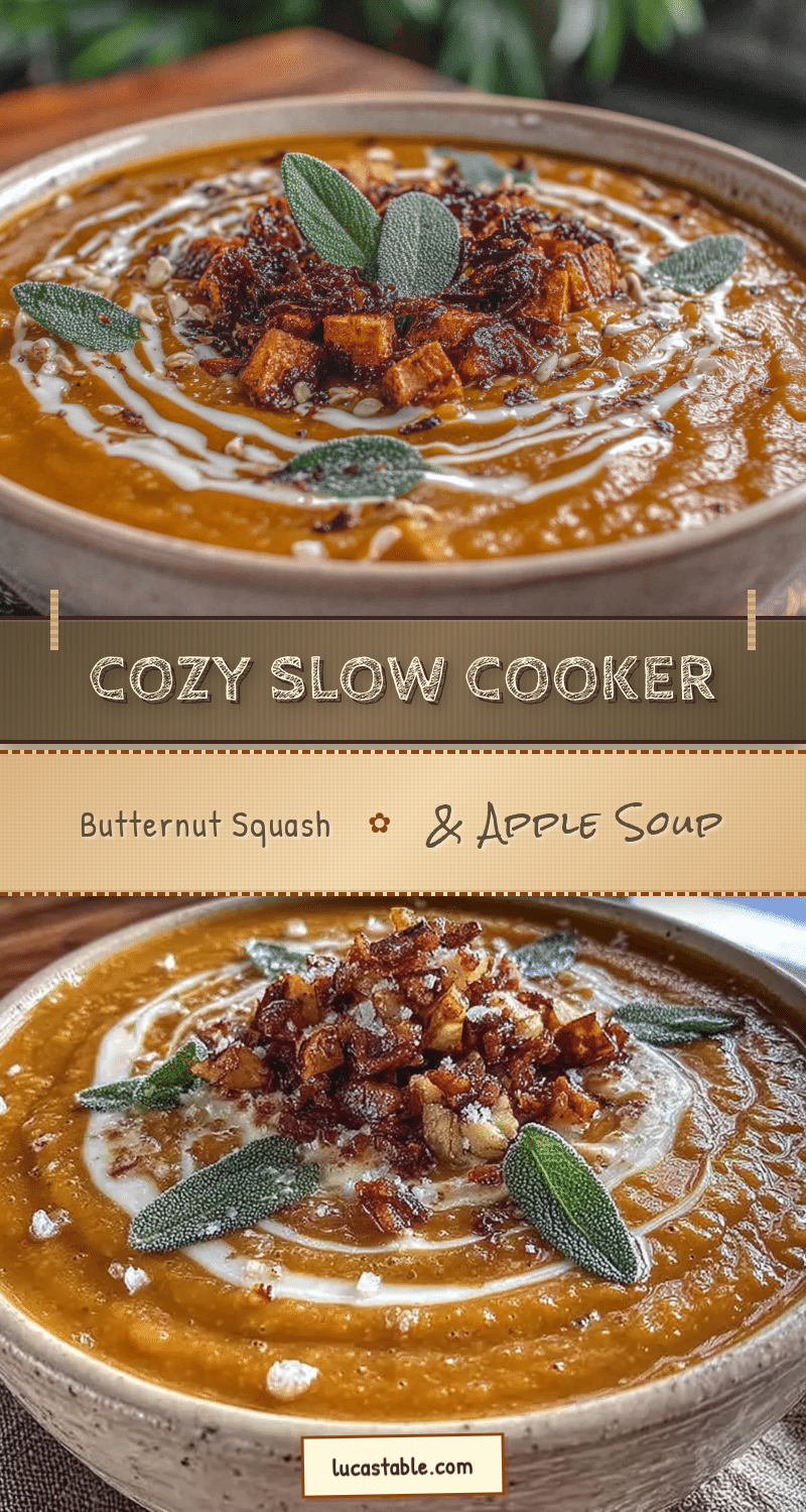 slow cooker butternut squash apple soup recipe
