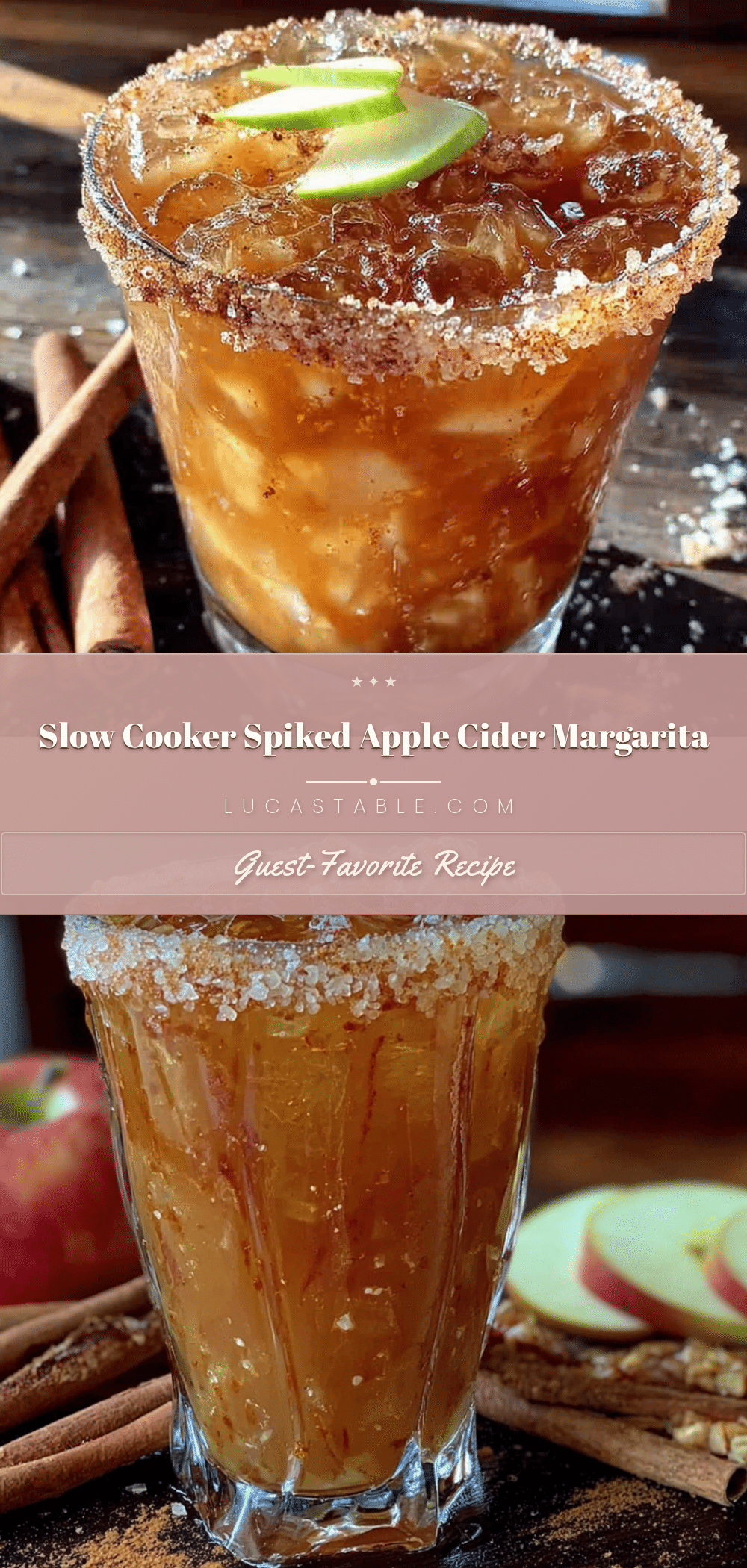 slow cooker spiked apple cider margarita recipe
