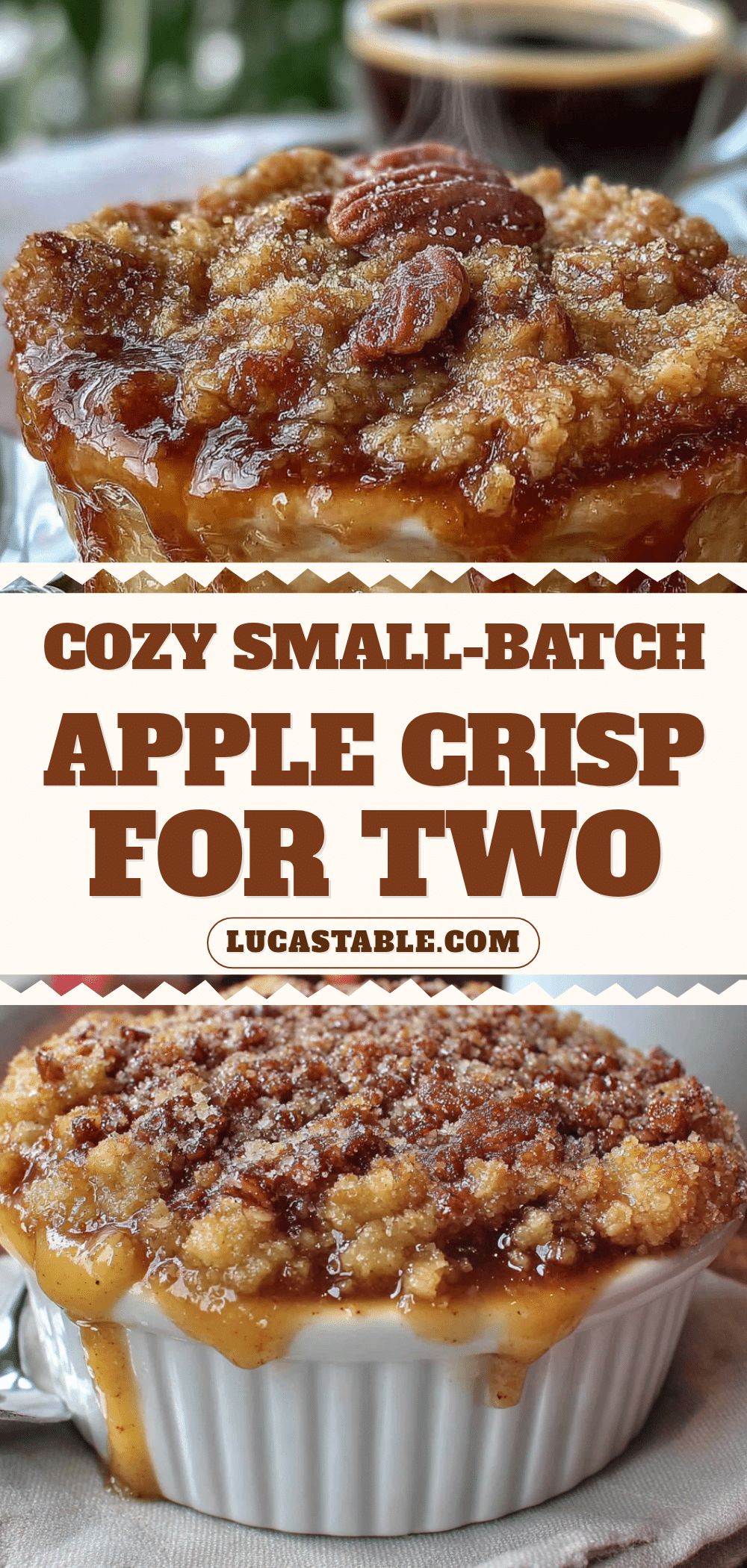 small-batch apple crisp for two recipe