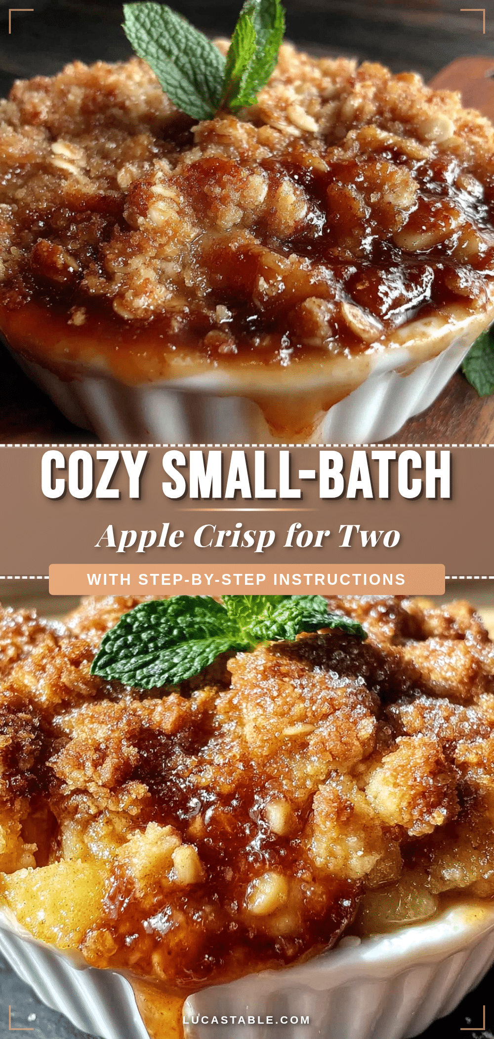 small-batch apple crisp for two recipe