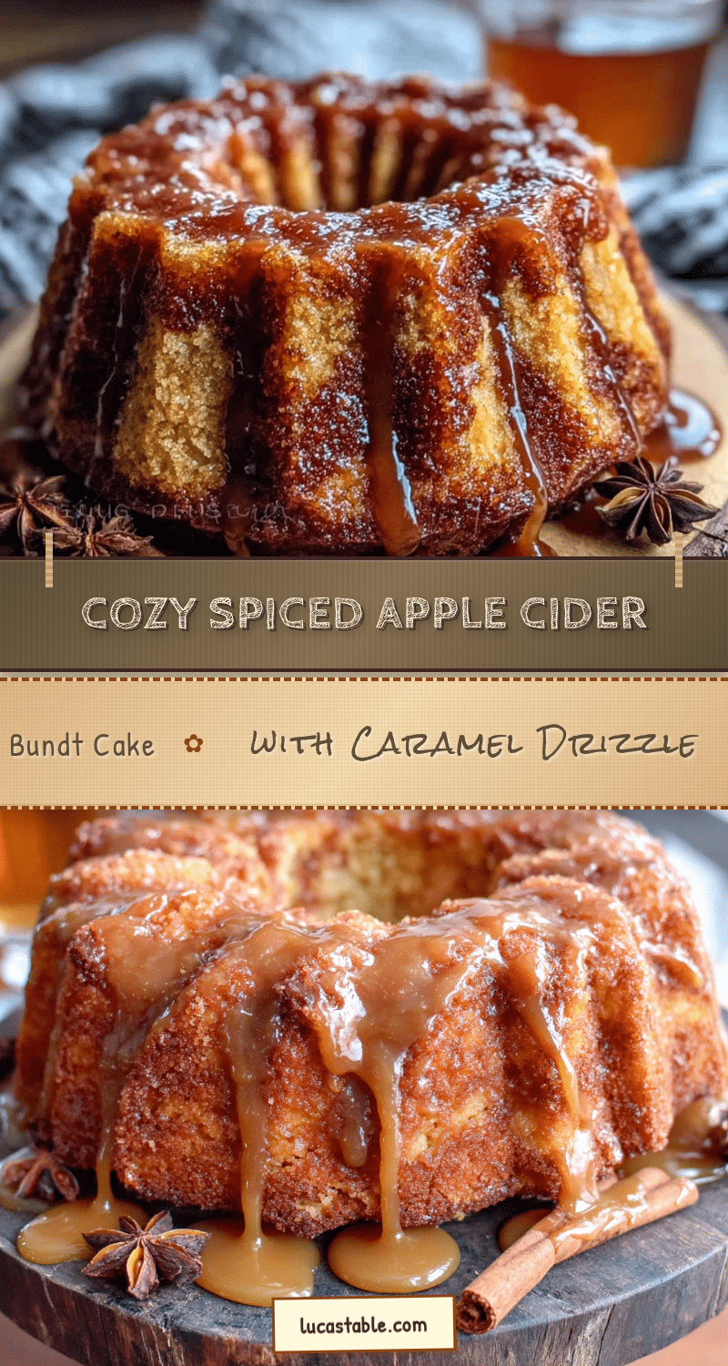spiced apple cider bundt cake recipe