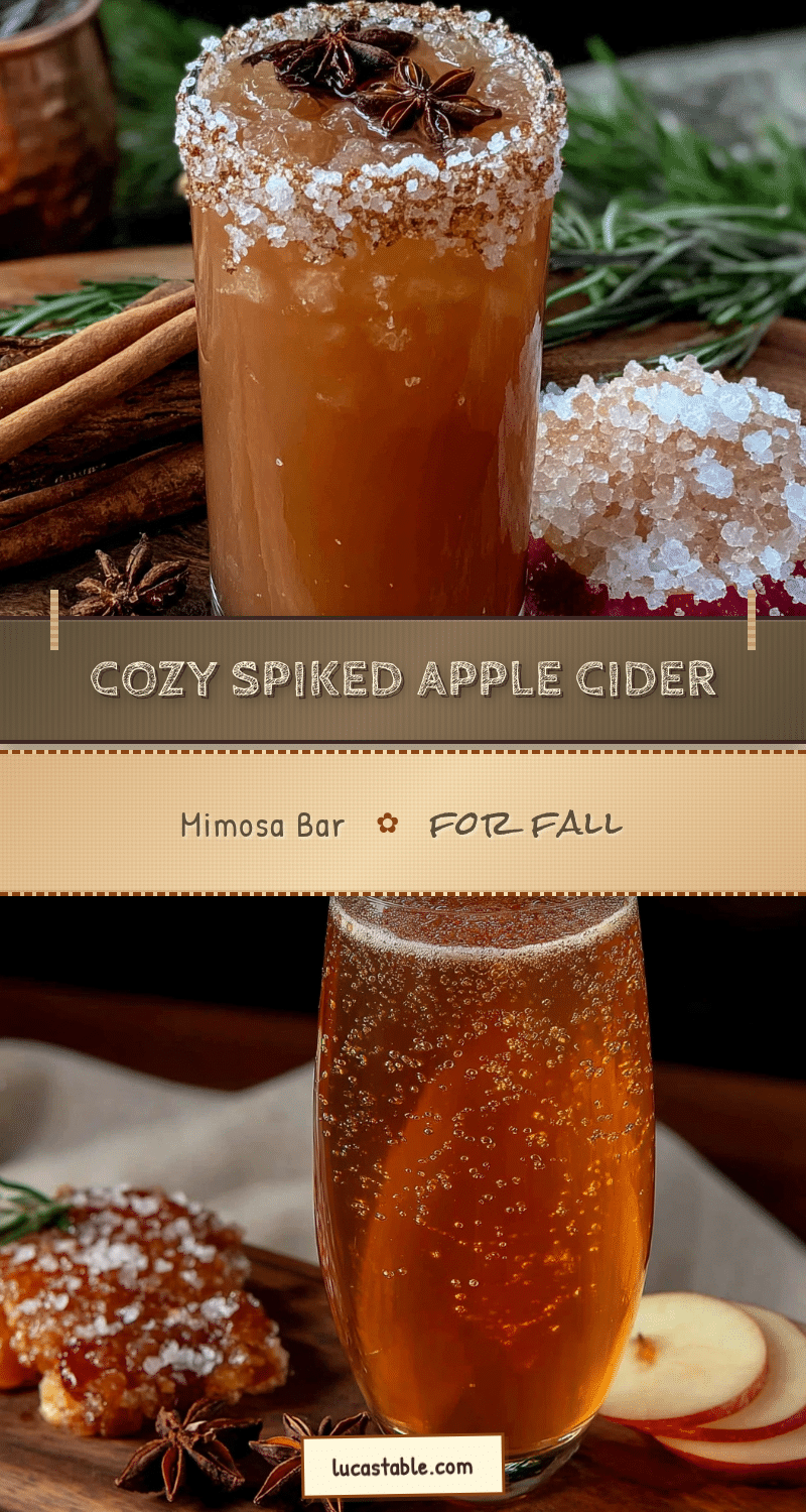 spiked apple cider mimosa bar recipe