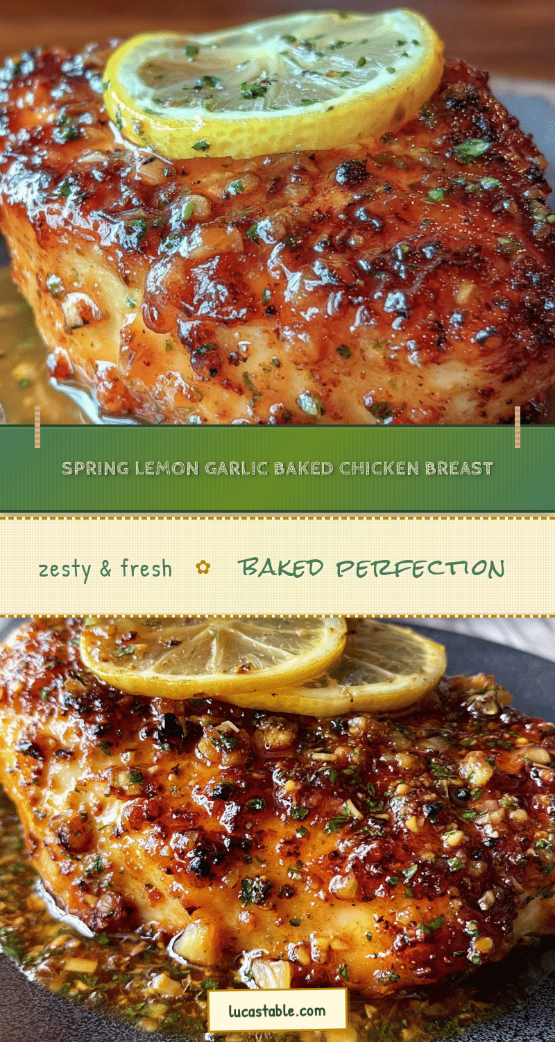 spring lemon garlic baked chicken breast recipe