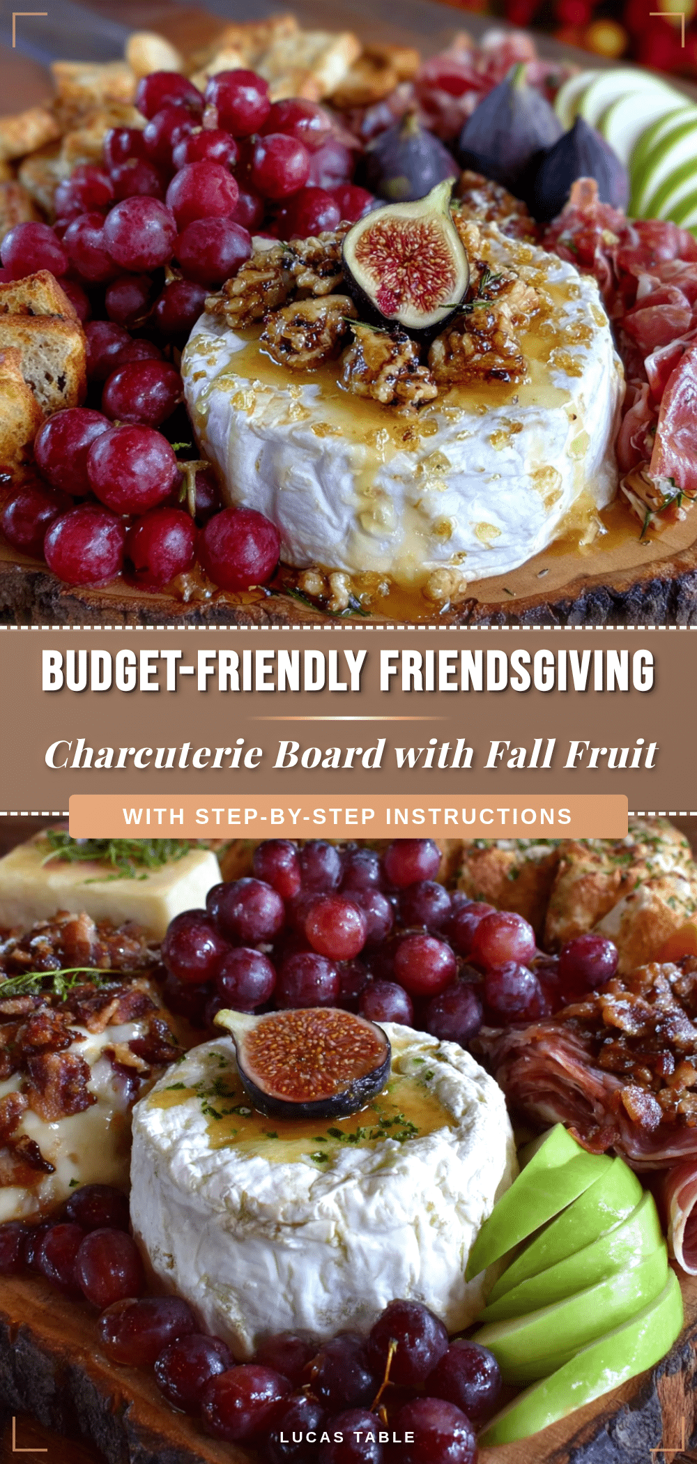 budget-friendly friendsgiving charcuterie board with fall fruit recipe