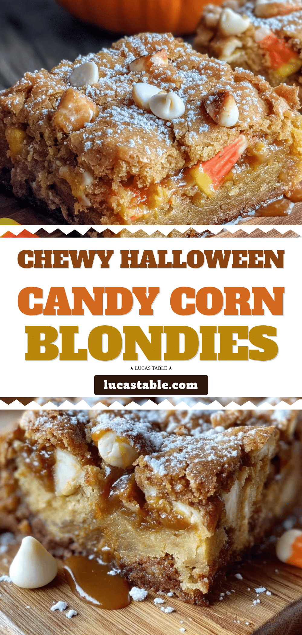 candy corn blondies recipe
