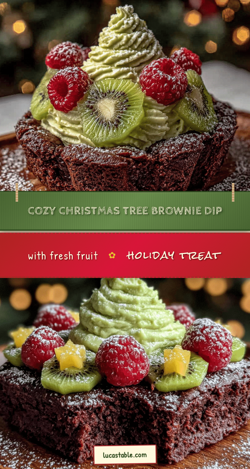 Christmas Tree Brownie Dip recipe