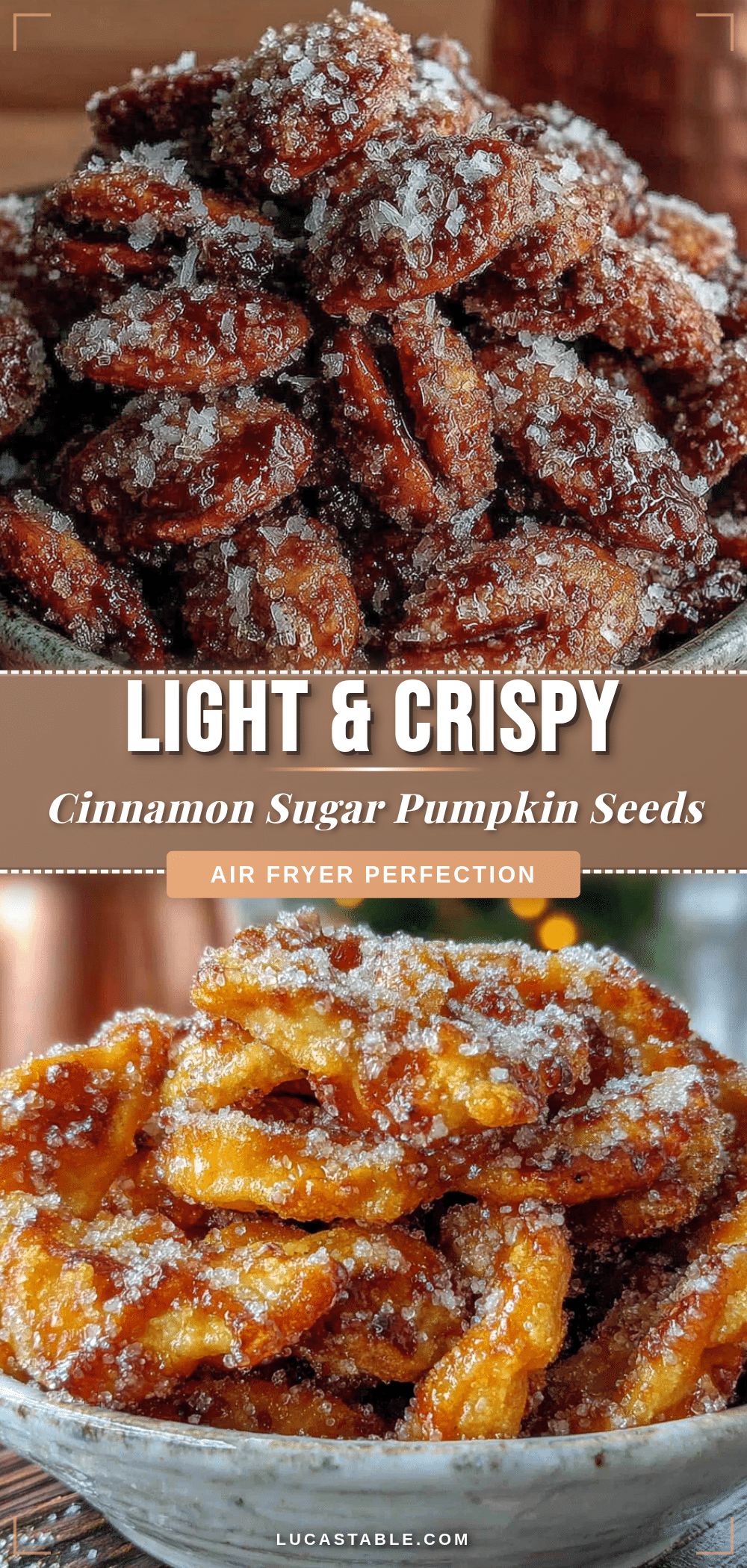 cinnamon sugar pumpkin seeds recipe