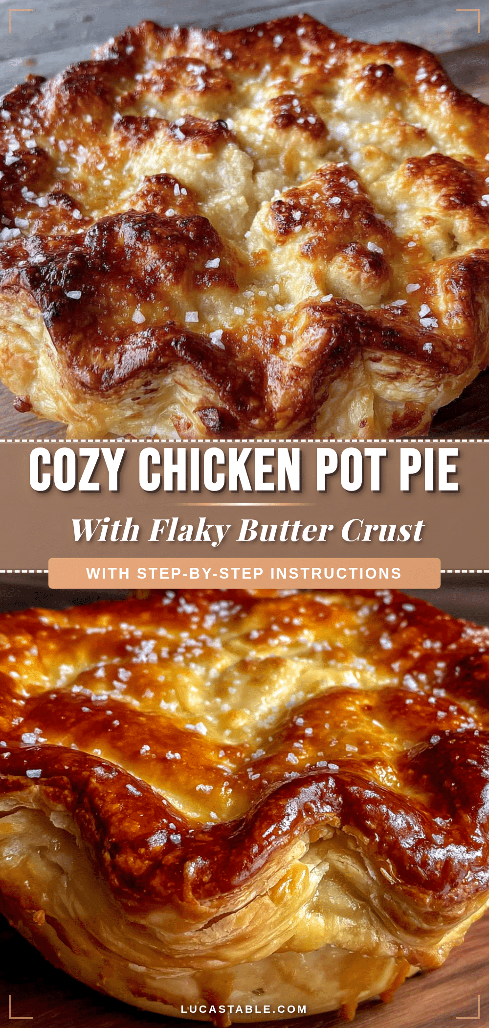 cozy chicken pot pie with flaky butter crust recipe