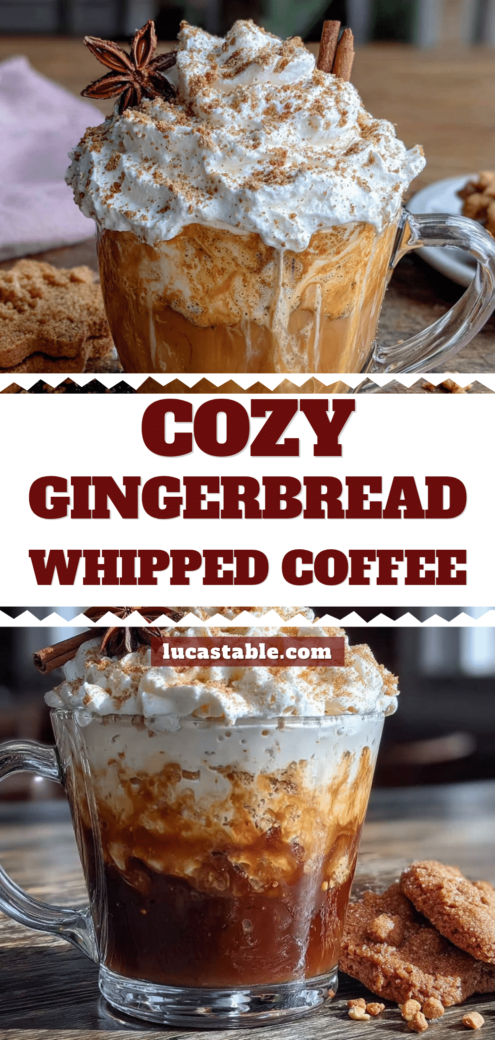 cozy gingerbread whipped coffee recipe