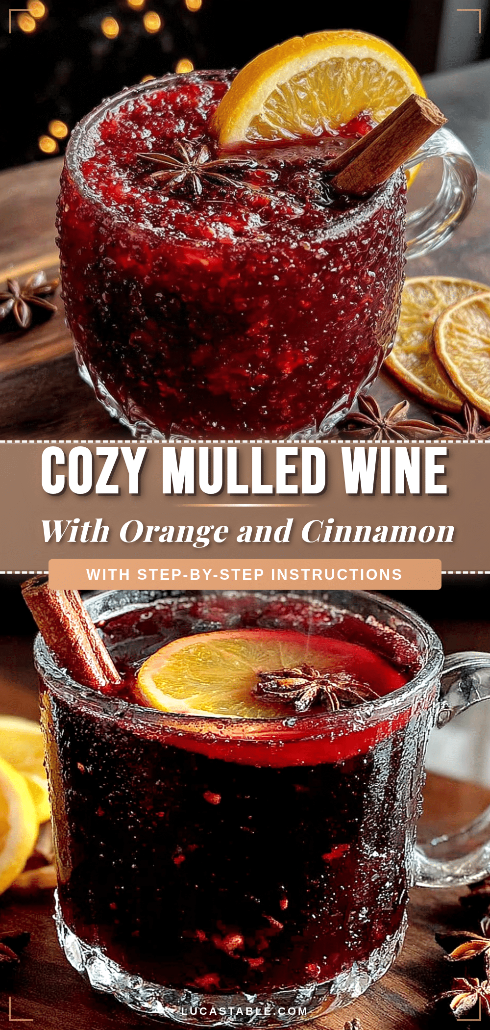 cozy mulled wine with orange and cinnamon recipe