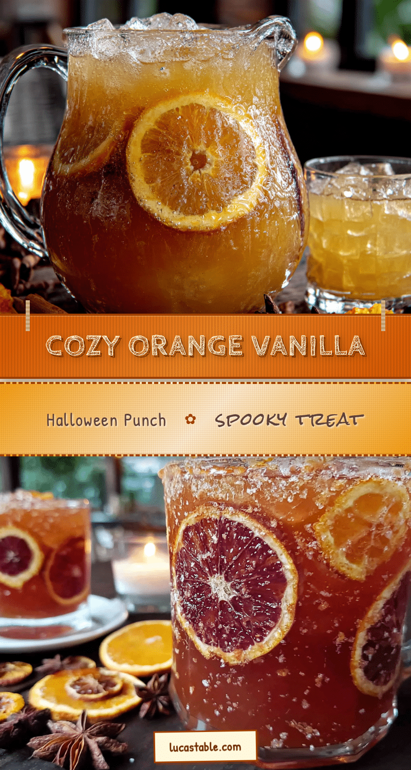 cozy orange vanilla halloween punch recipe