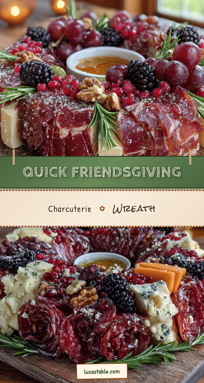 Friendsgiving Charcuterie Wreath recipe