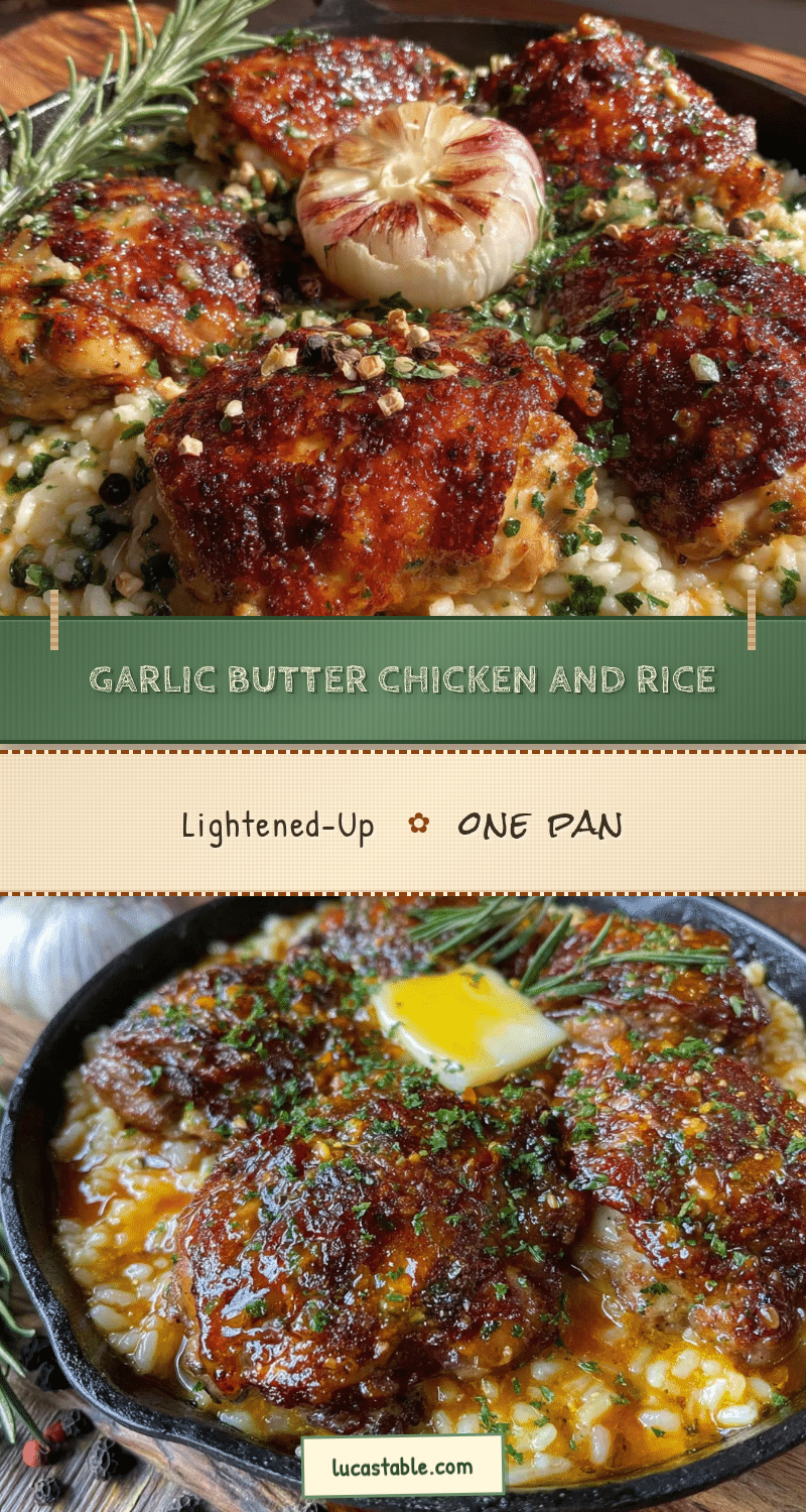 garlic butter chicken and rice recipe