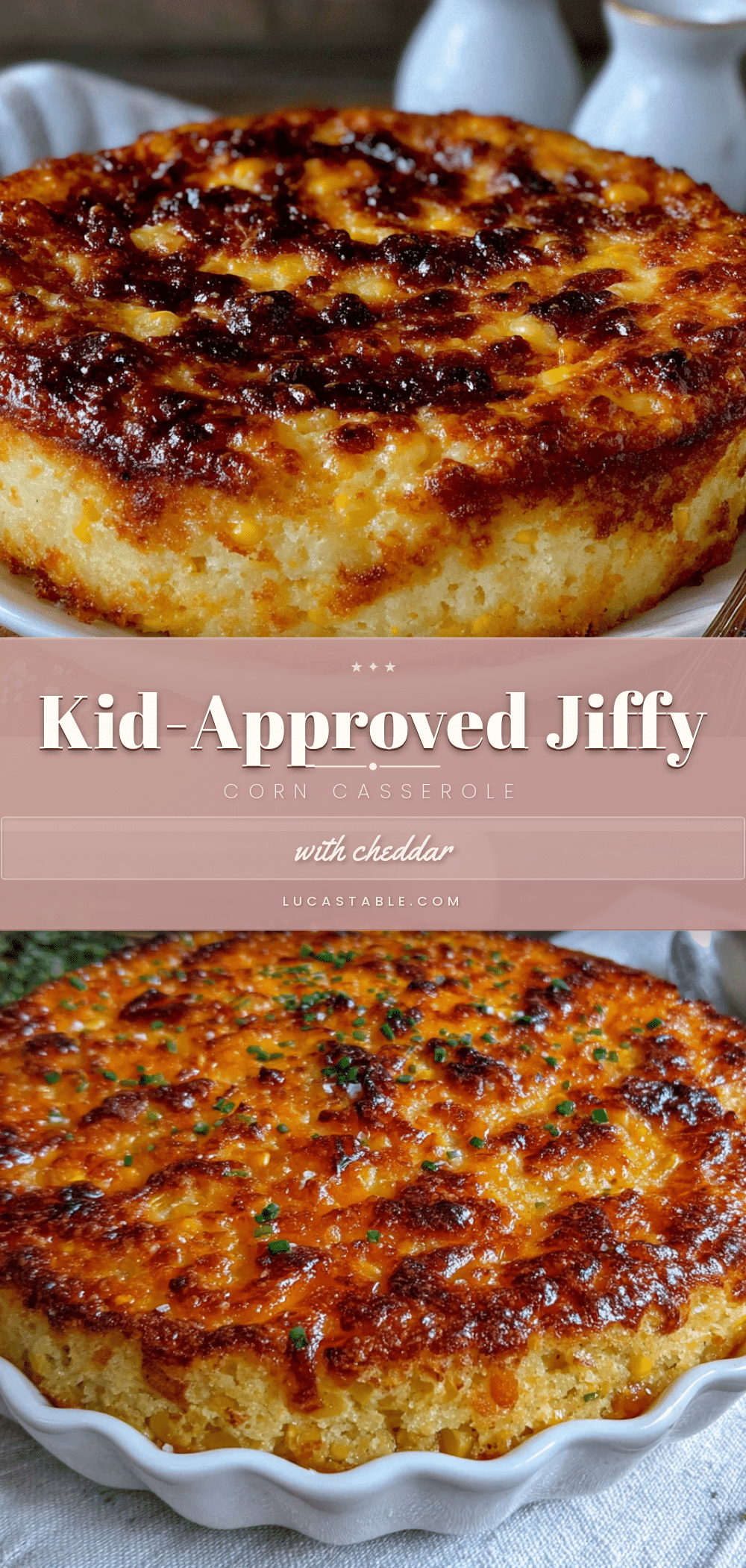 jiffy corn casserole with cheddar recipe