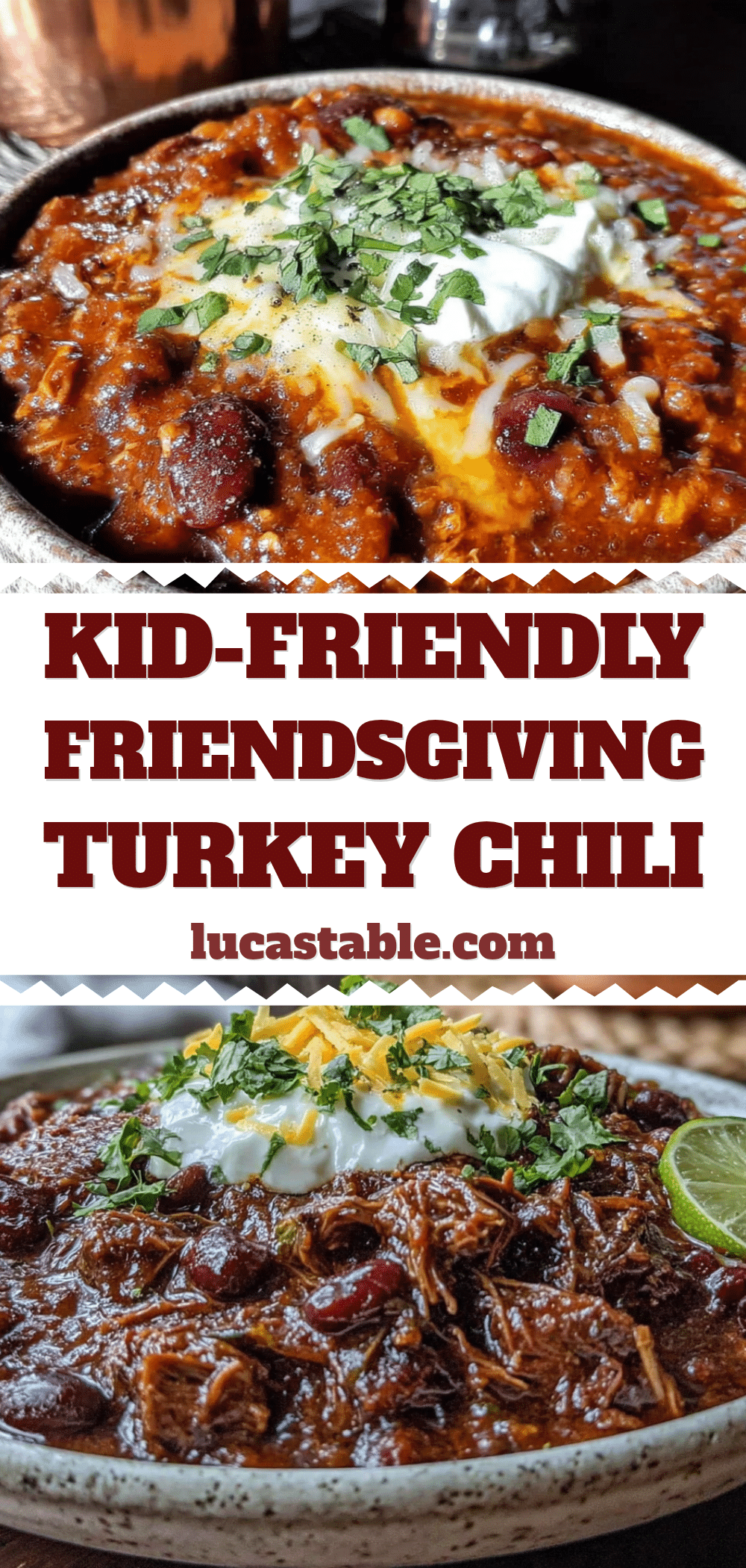 kid-friendly friendsgiving turkey chili recipe