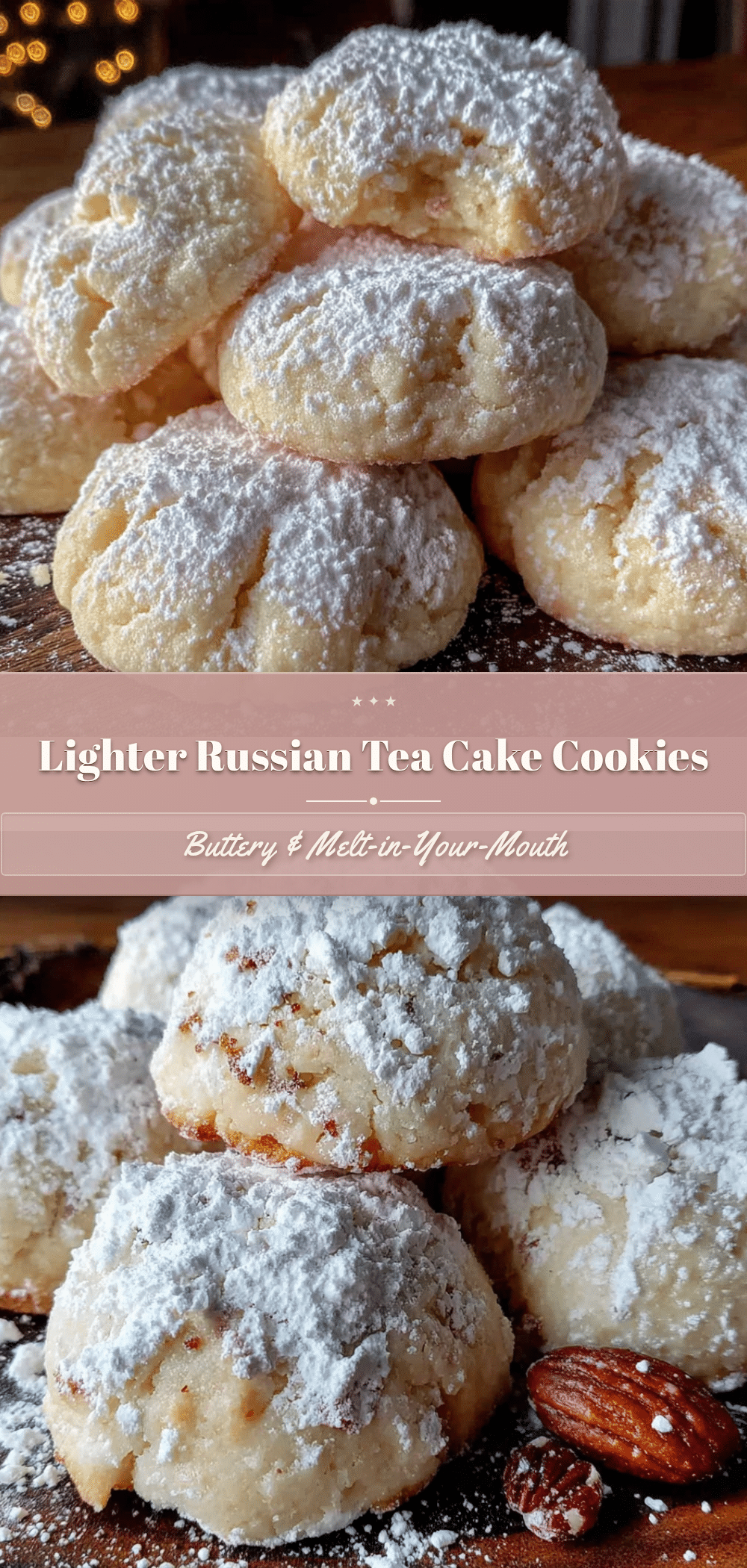 lighter russian tea cake cookies recipe
