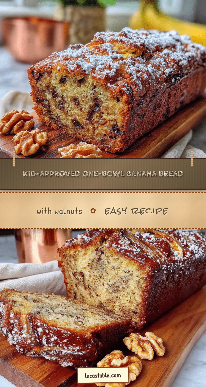 one-bowl banana bread with walnuts recipe